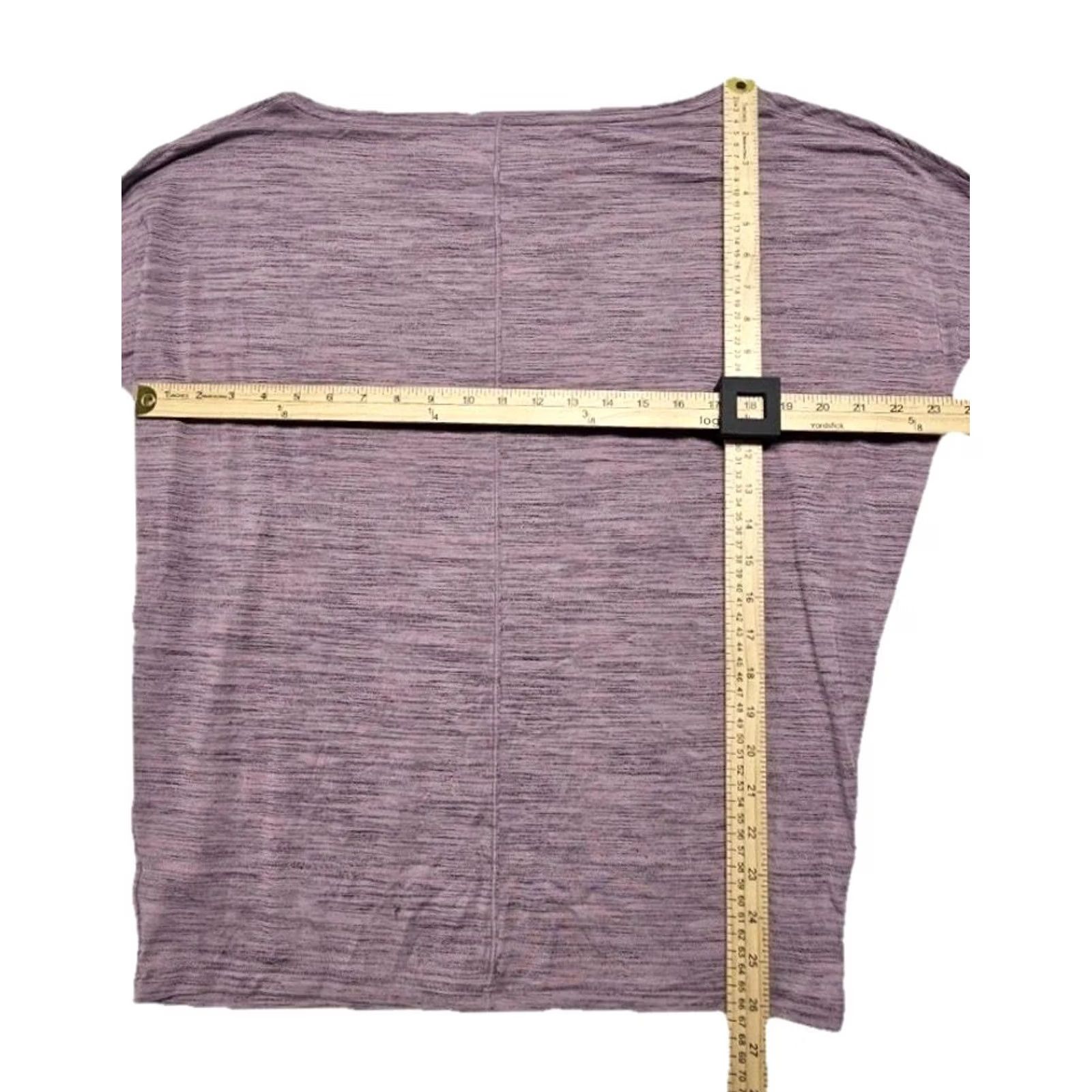 Athleta Athleta Womens Long Sleeve T-Shirt Purple Heather Drape Back Asana Lounge M Womens Size M / US 6-8 / IT 42-44 - 7 Thumbnail