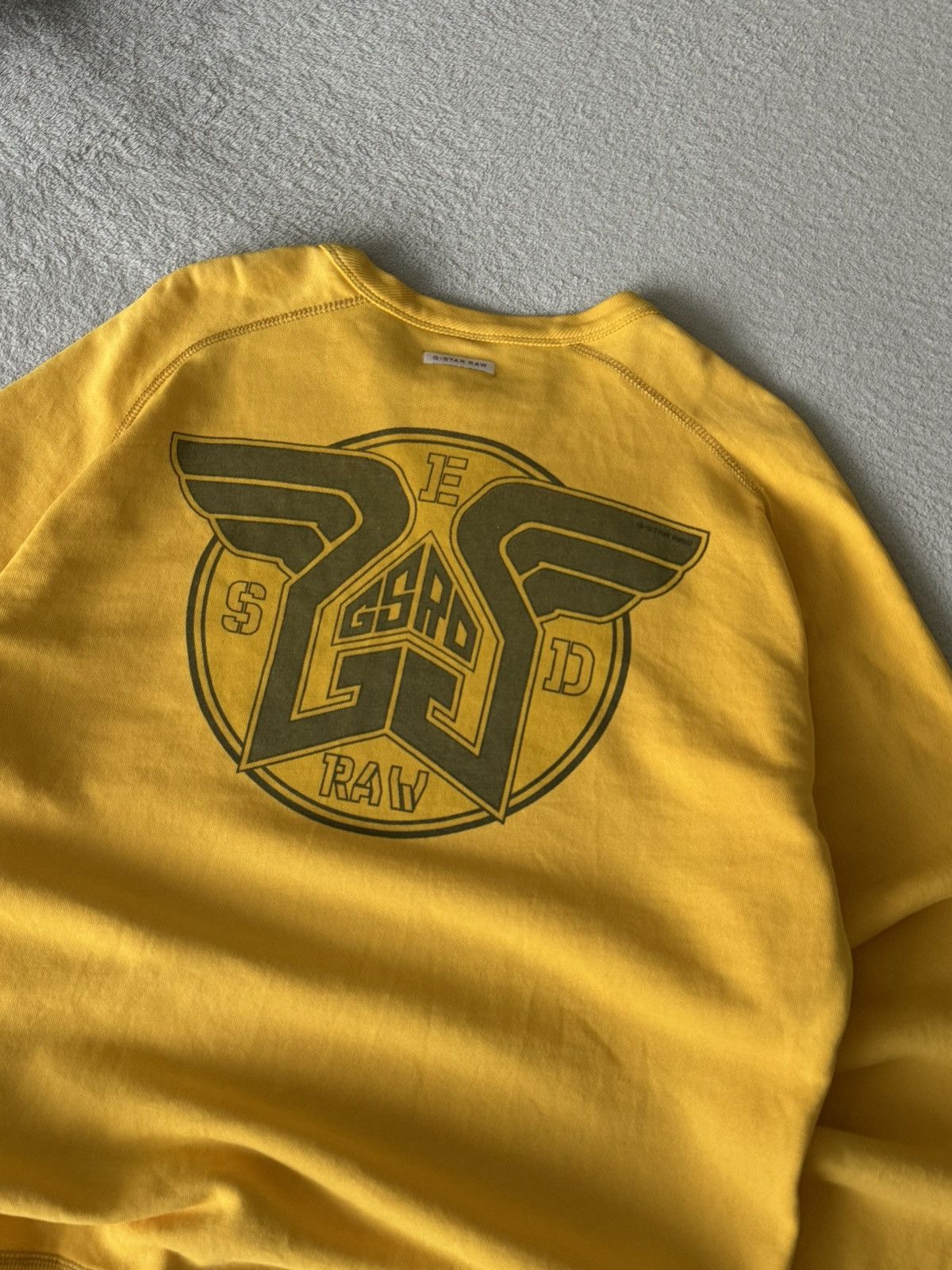 G-Star × Vintage Vintage G-Star Raw Y2K big logo oversized sweatshirt Size US L / EU 52-54 / 3 - 4 Thumbnail