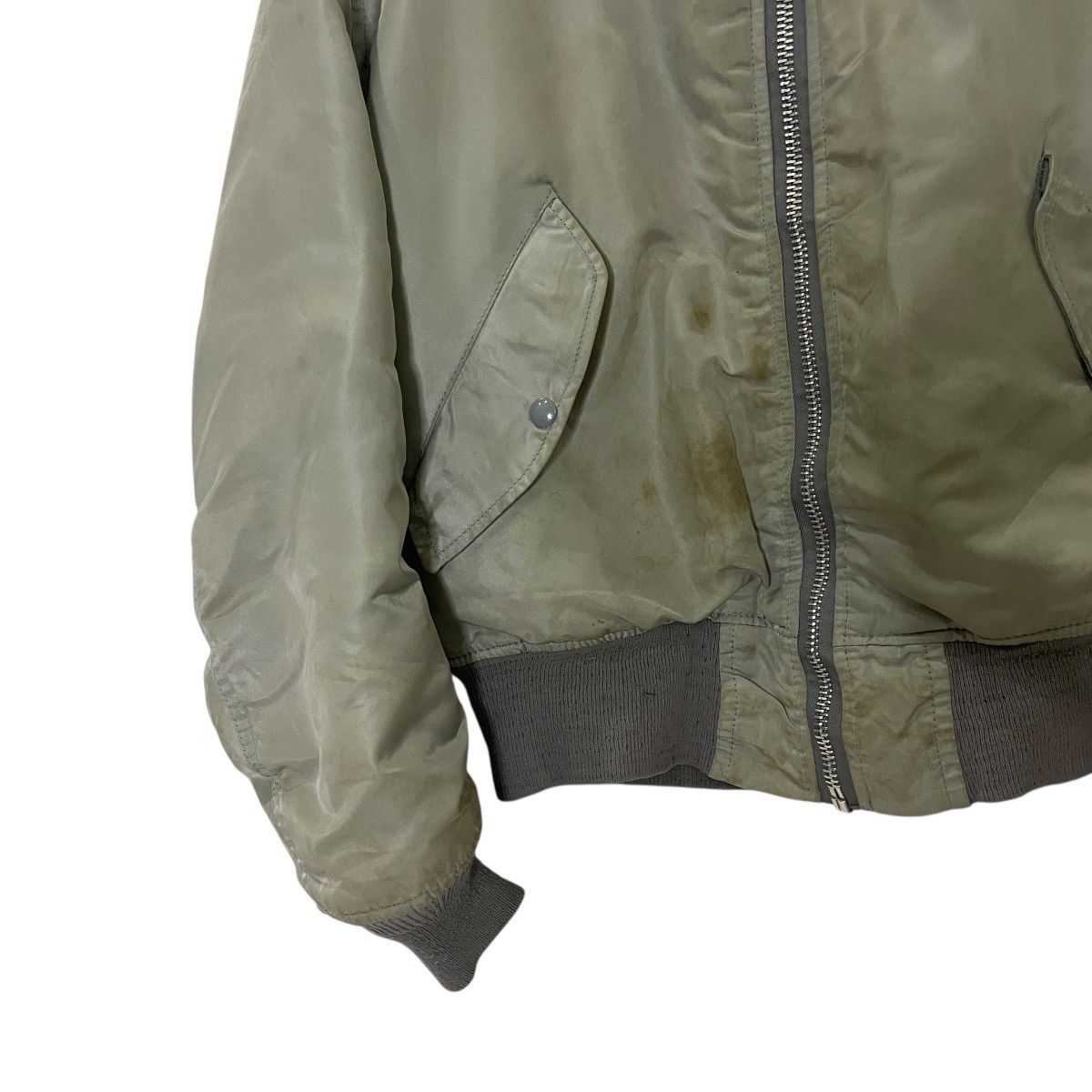 Alpha Industries Made In Usa‼️Vintage 90s Alpha Industries Bomber Jacket Size US L / EU 52-54 / 3 - 3 Thumbnail