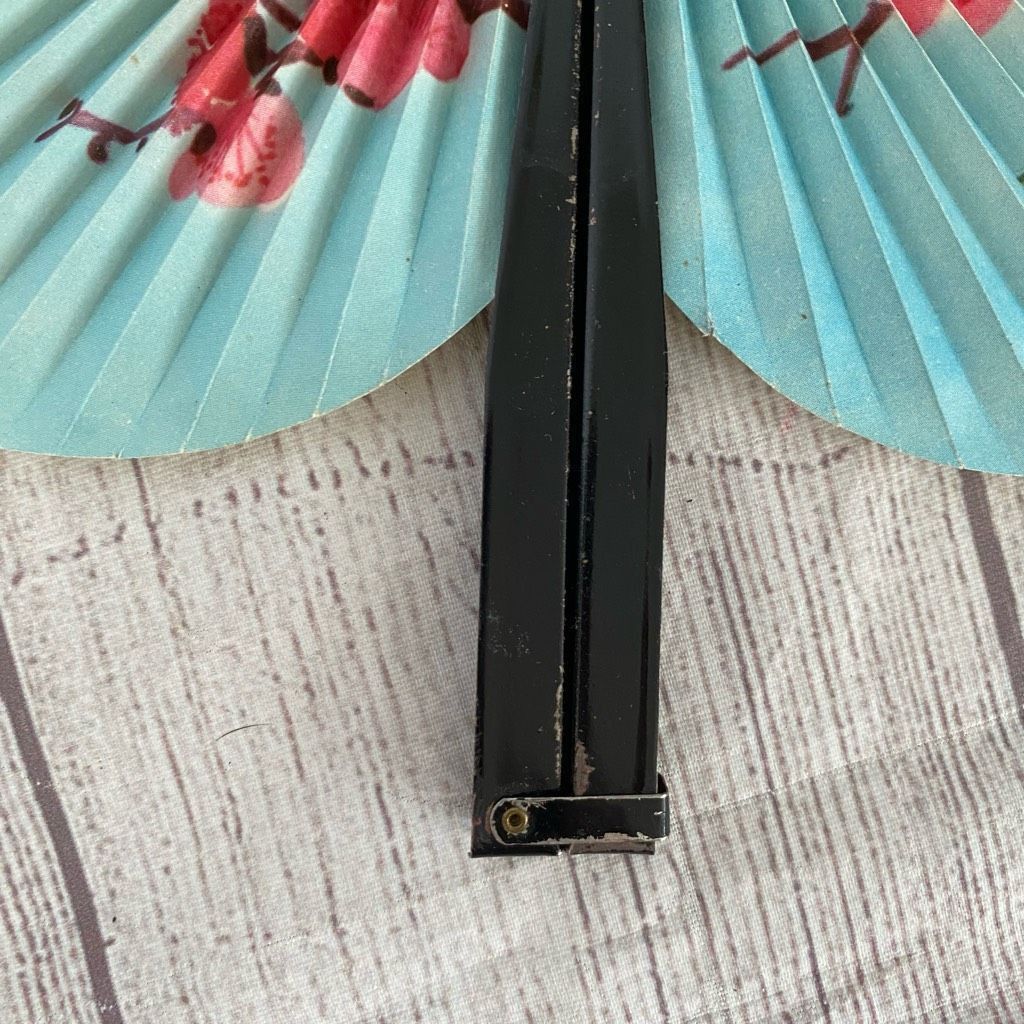 Other Vintage 1990’s bird/floral print accordion fan w/black handl Size ONE SIZE - 3 Thumbnail