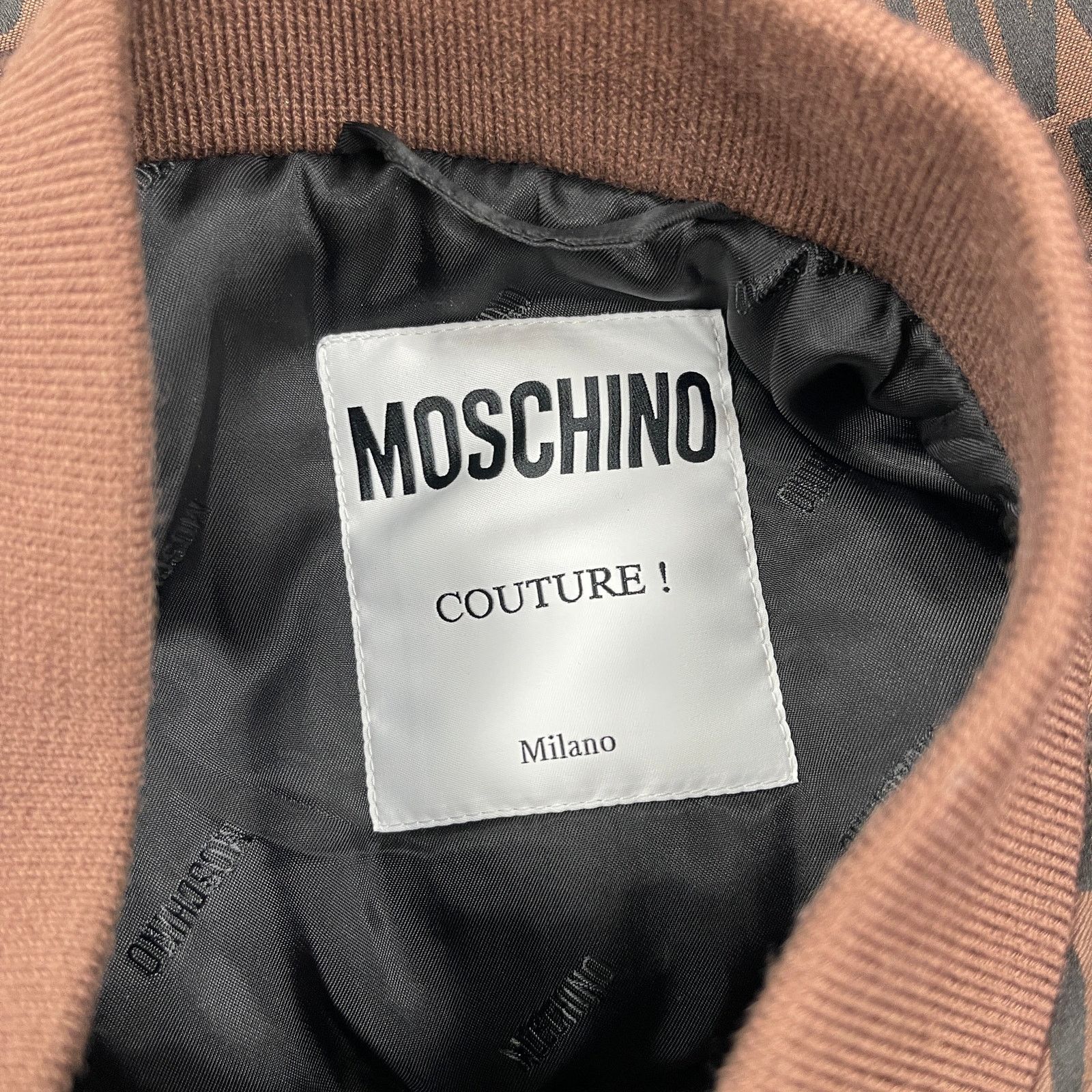 Moschino Moschino All Over Logo Jacquard Nylon Bomber Jacket size 54 Size US XXL / EU 58 / 5 - 3 Thumbnail