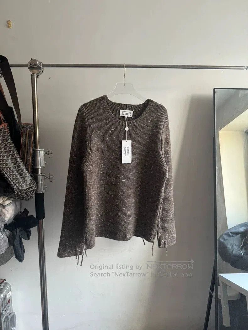 Maison Margiela Brown Wool Sweater with Tag. Size US L / EU 52-54 / 3 - 1 Thumbnail