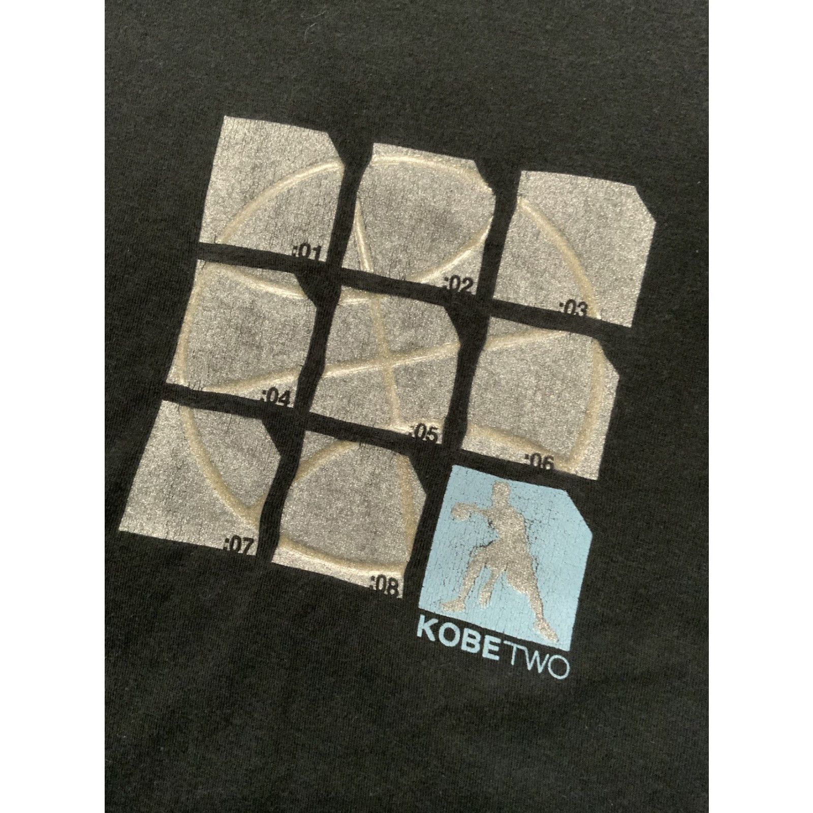 Adidas VINTAGE Adidas Kobe Bryant Two Seconds Basketball Graphic S/S T-Shirt M Black Mens Size US M / EU 48-50 / 2 - 2 Thumbnail