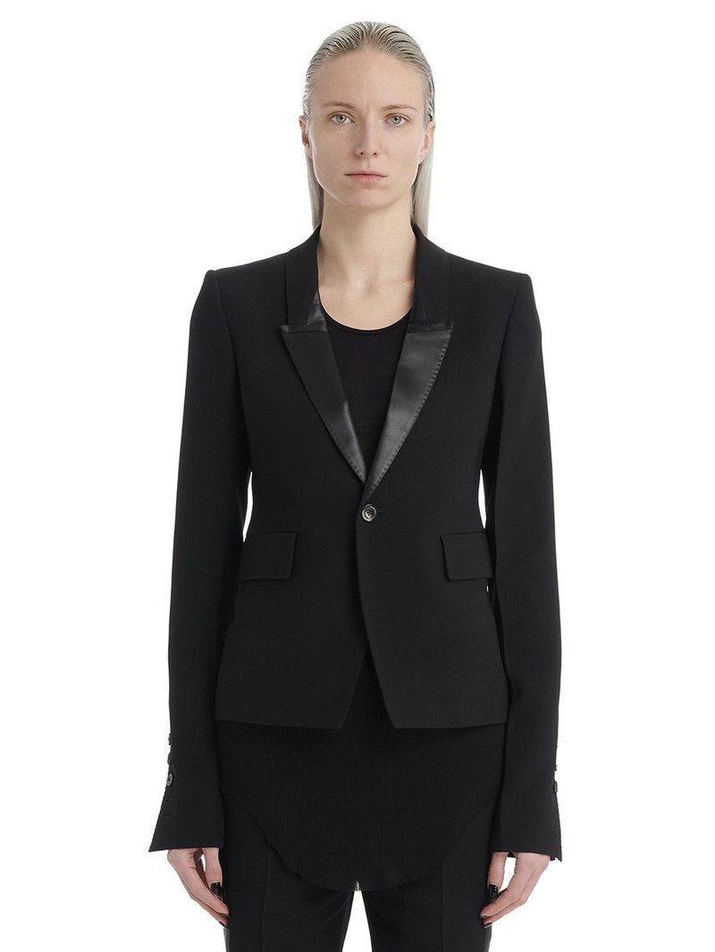 Rick Owens o1y0126 Blazer in Black Size L / US 10 / IT 46 - 1 Thumbnail