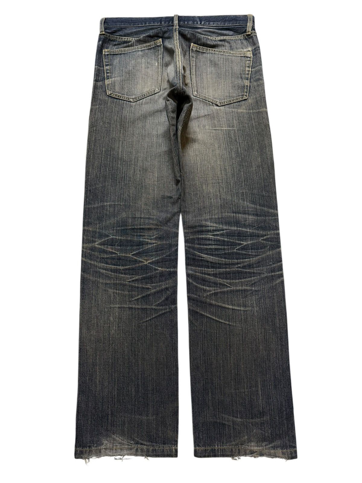 14th Addiction Vintage Y2K Japanese Brand Mud Wash Whisker Regular Straight Size US 32 / EU 48 - 2 Thumbnail