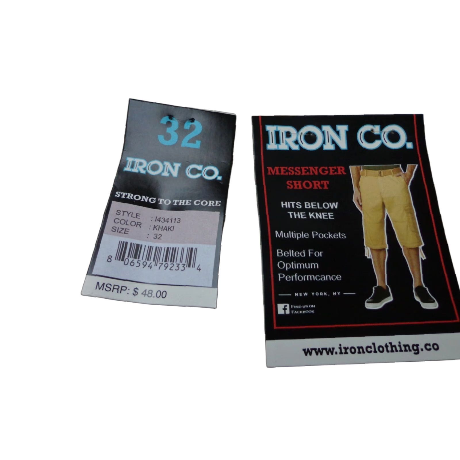 Vintage IRON CO. Cargo Shorts Belted Men Size 32 Khaki Beige NEW Cargo Shorts 90s/-? (no extra). Size US 32 / EU 48 - 1 Thumbnail