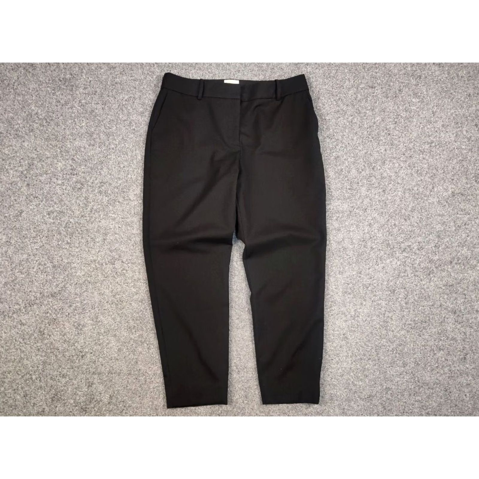 Vintage Sezane Paris Design Black Womens Ankle Trouser Pants Size 32" / US 10 / IT 46 - 6 Thumbnail