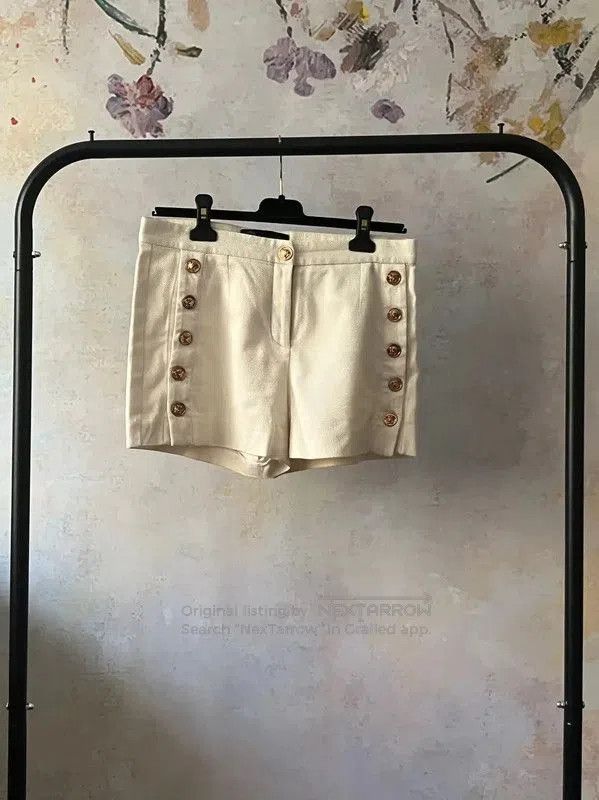 Versace White Cotton Women's Shorts .