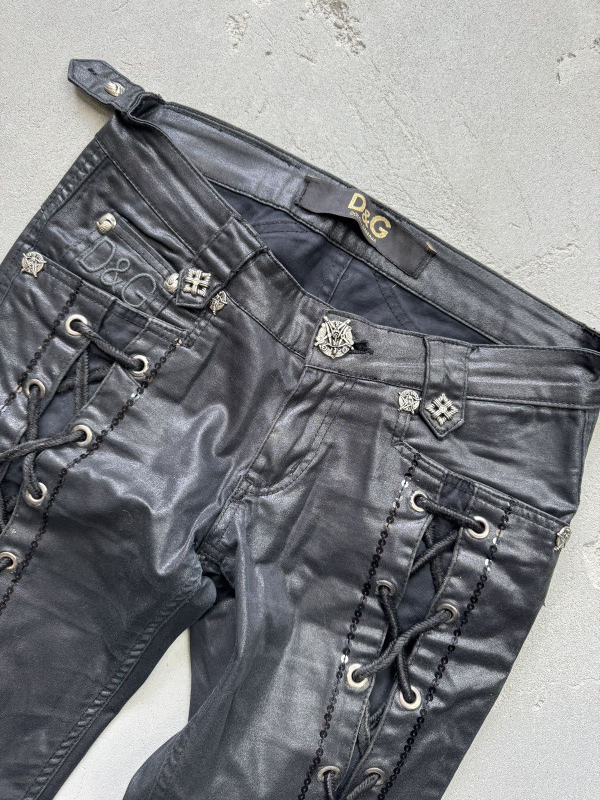 Dolce & Gabbana DOLCE GABBANA Vintage Ghotic Pants Size 28" / US 6 / IT 42 - 5 Thumbnail