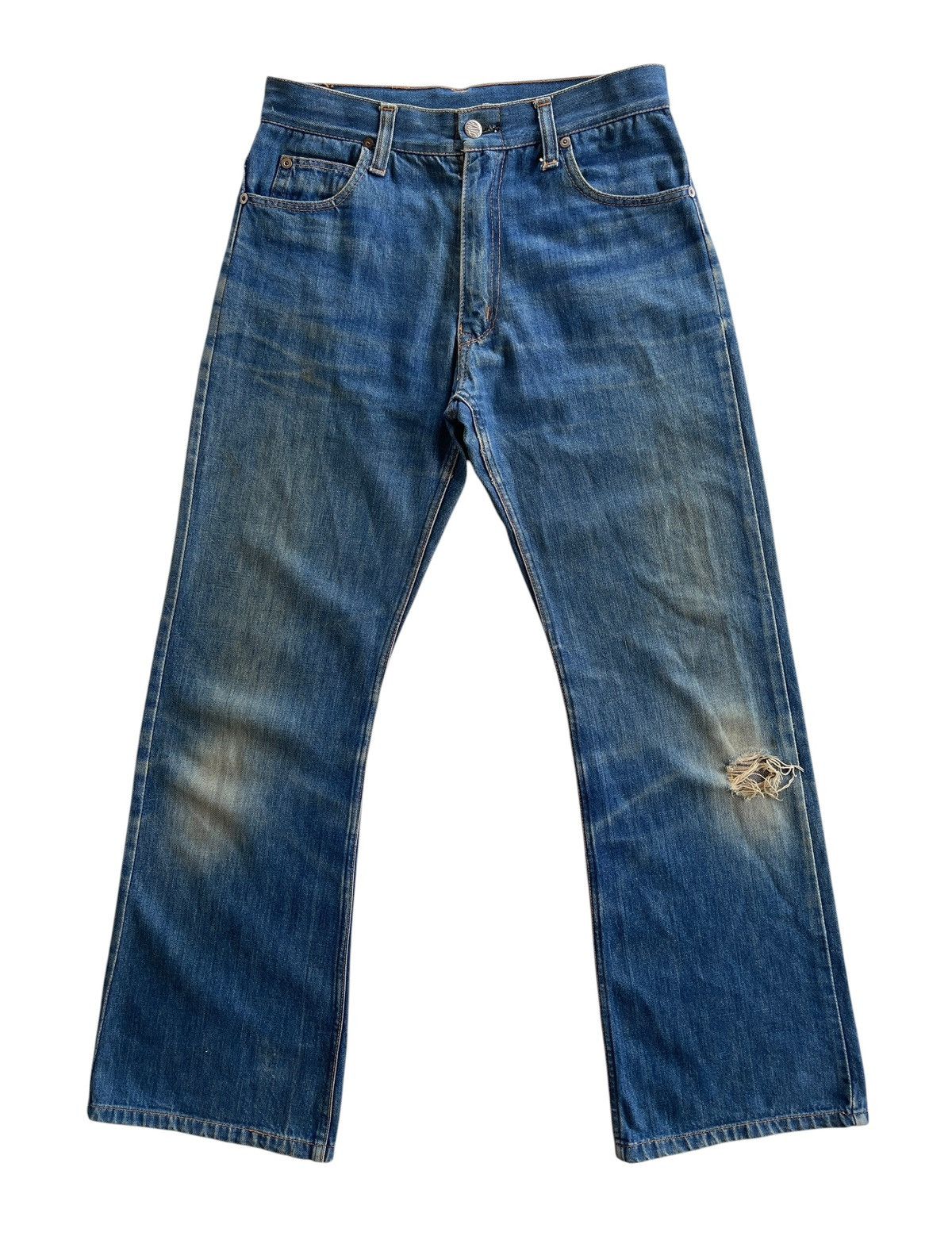 Vintage Vintage Stevens Dirty Distressed Flared Jeans Size US 28 / EU 44 - 1 Thumbnail