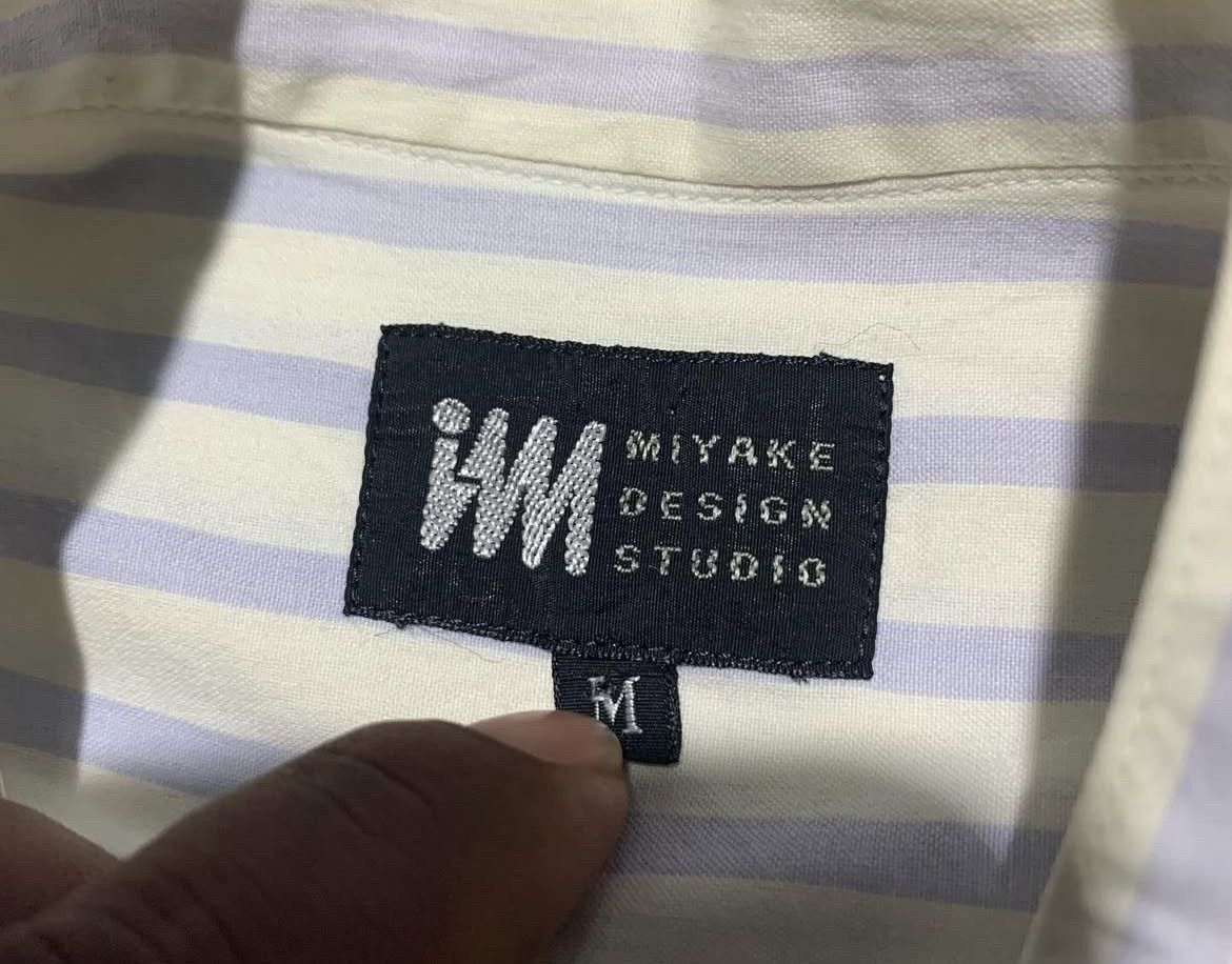 Issey Miyake 90s Issey Miyake Design Studio Striped Pocket Shirt Size US L / EU 52-54 / 3 - 4 Thumbnail