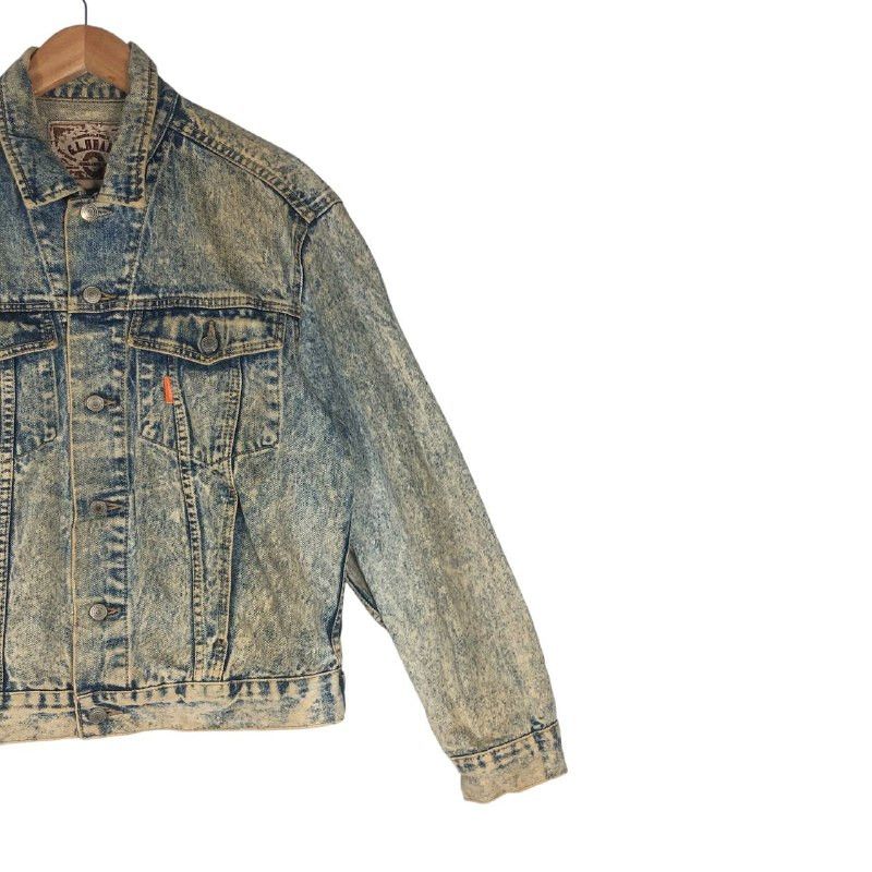Vintage Vintage G.L Heart Acid Wash Denim Jacket Size US M / EU 48-50 / 2 - 5 Thumbnail