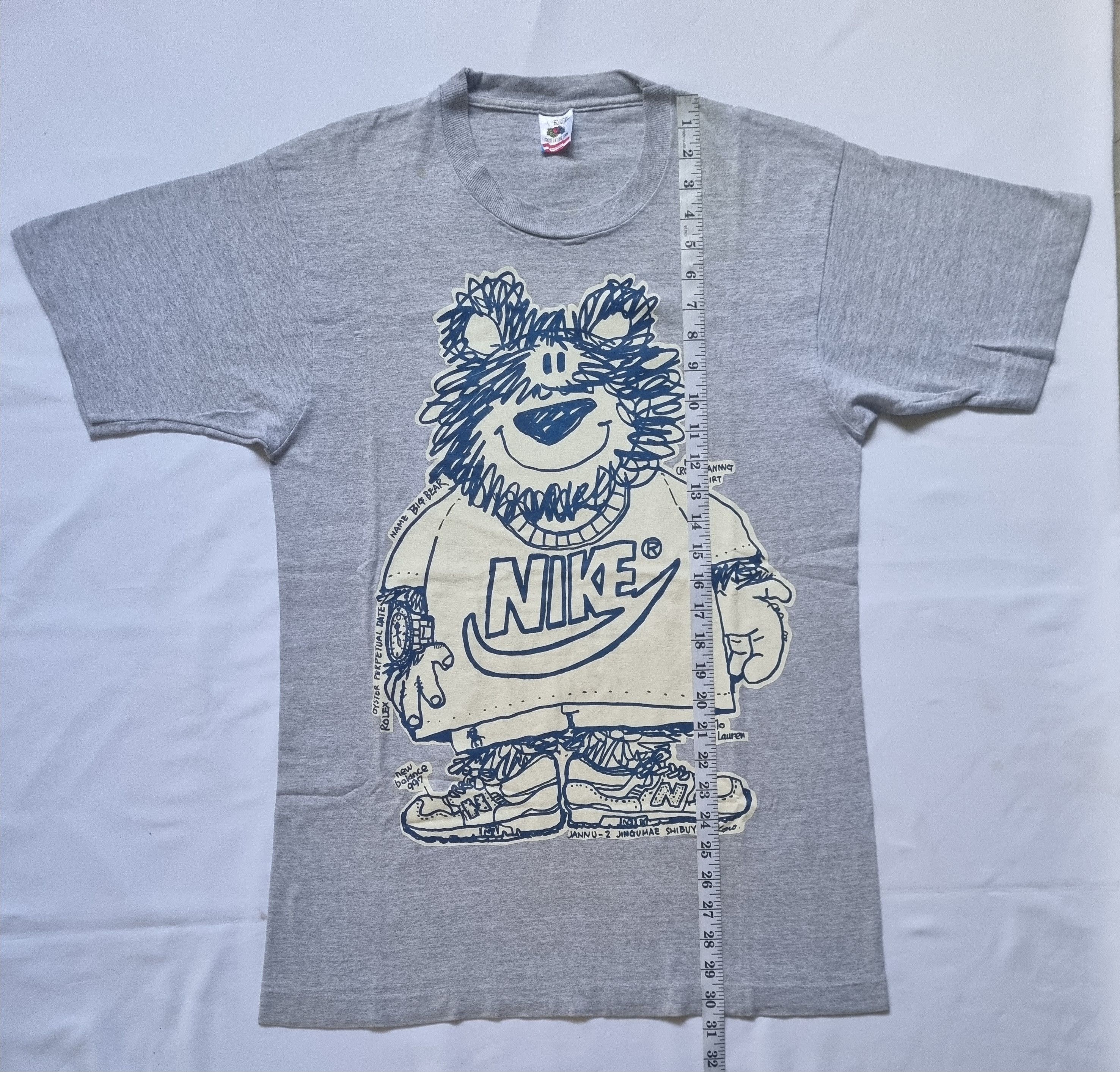 Nike × Vintage Vintage 90's Nike Swoosh Mr. Big Bear Rare Design Size US L / EU 52-54 / 3 - 4 Thumbnail