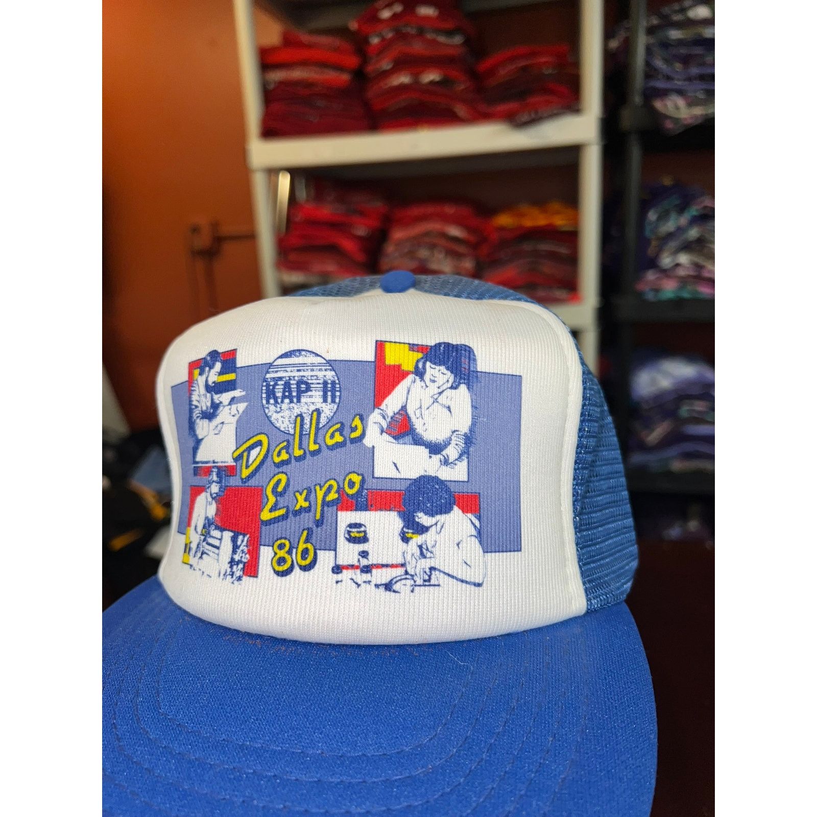Vintage Vintage Dallas Texas Trucker Hat Snapback Expo 1986 86 VTG Size ONE SIZE - 4 Thumbnail
