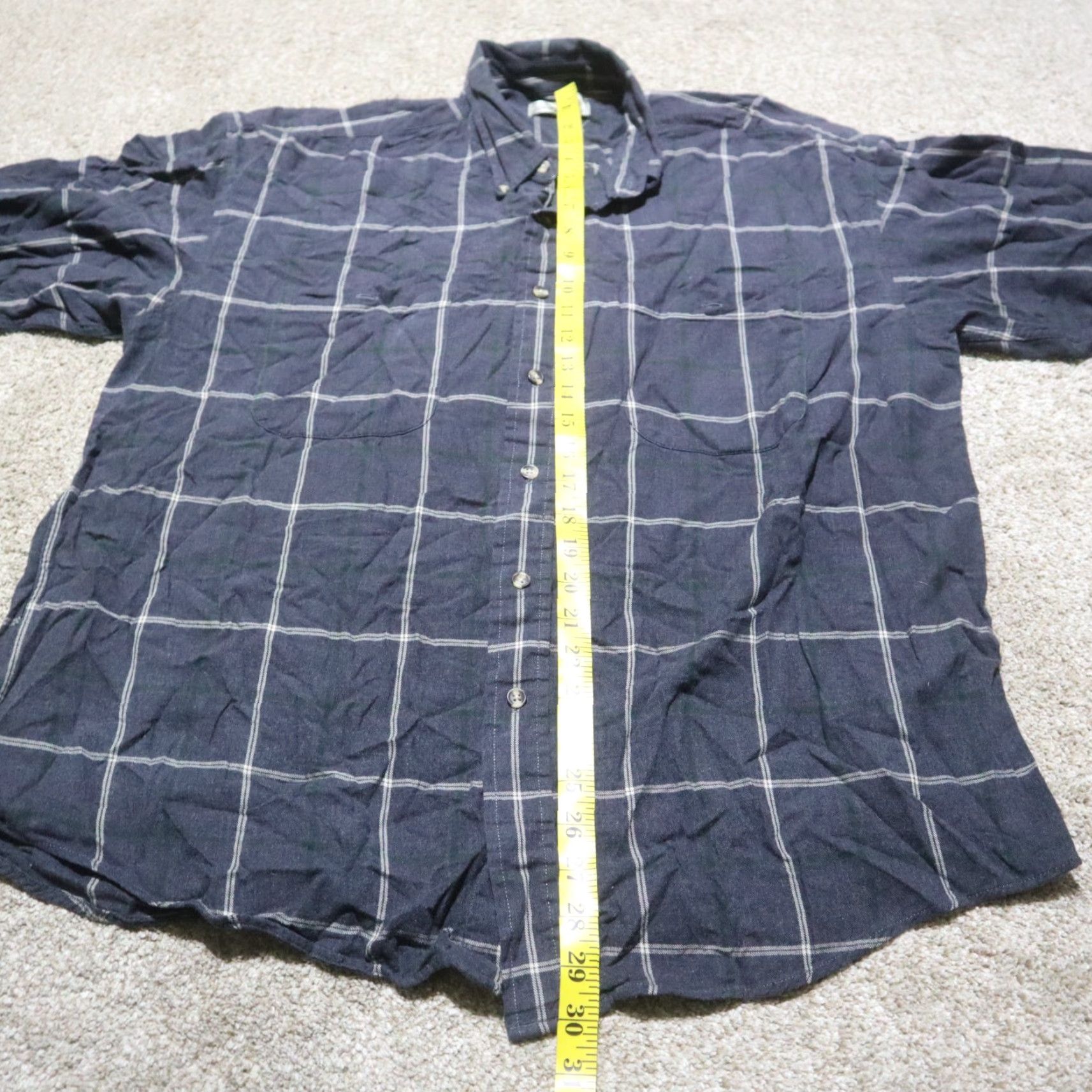 Bill Blass Bill Blass Blue Plaid Button-Up Shirt XL Mens Size US XL / EU 56 / 4 - 6 Thumbnail