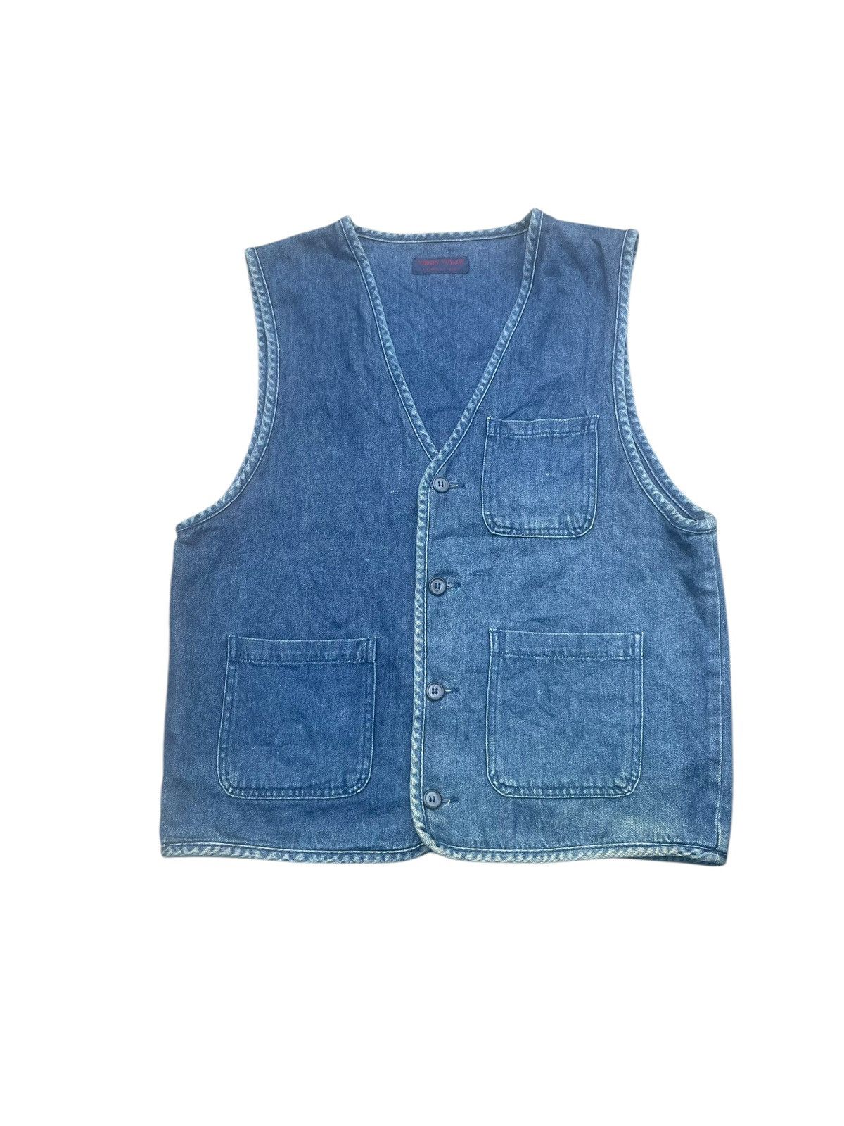 Japanese Brand Virgin Voyage Denim Vest Size US M / EU 48-50 / 2 - 1 Thumbnail