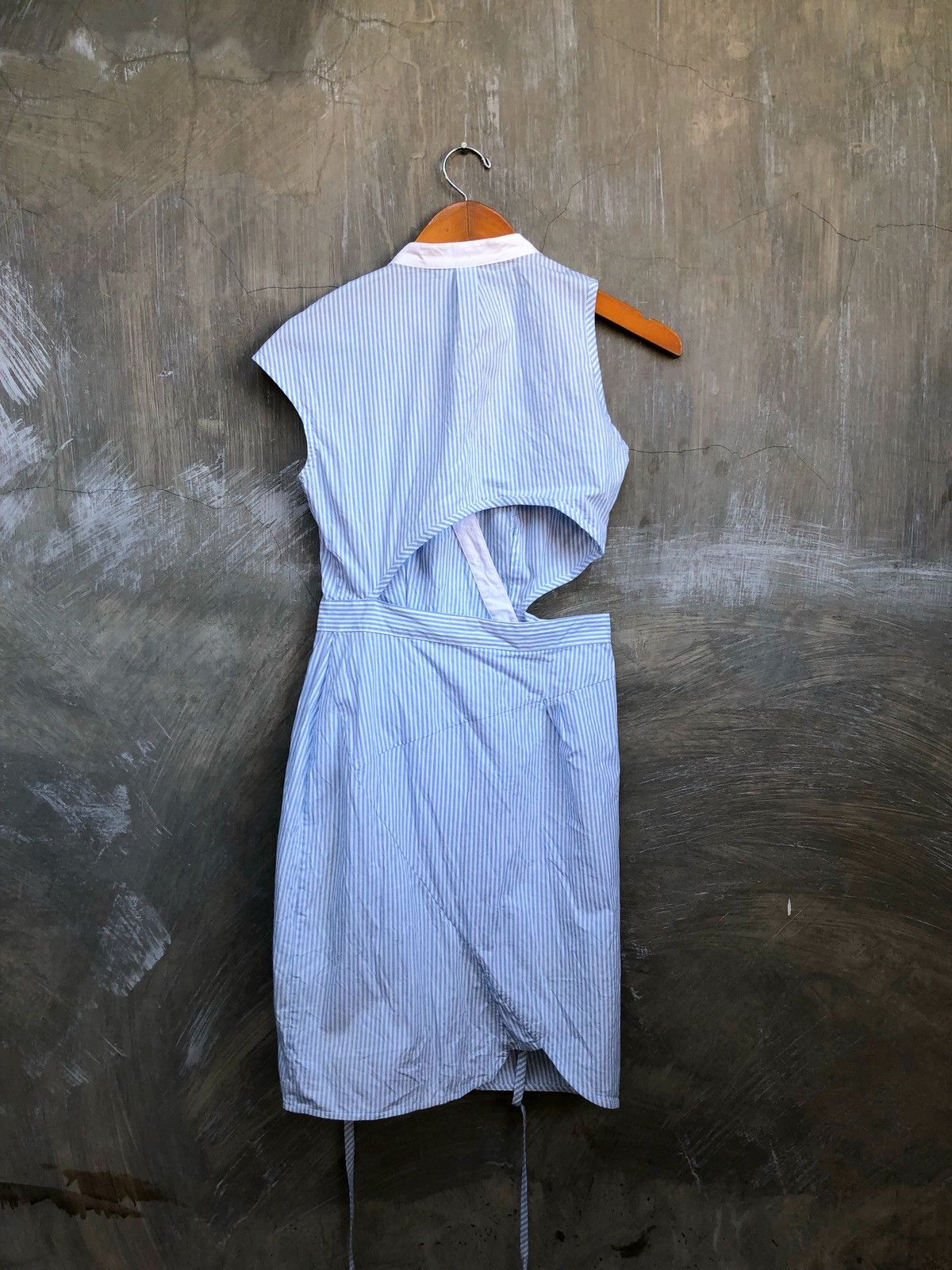 Alexander Wang Alexander Wang Asymmetrical Stripe Midi Dress Size M / US 6-8 / IT 42-44 - 11 Thumbnail