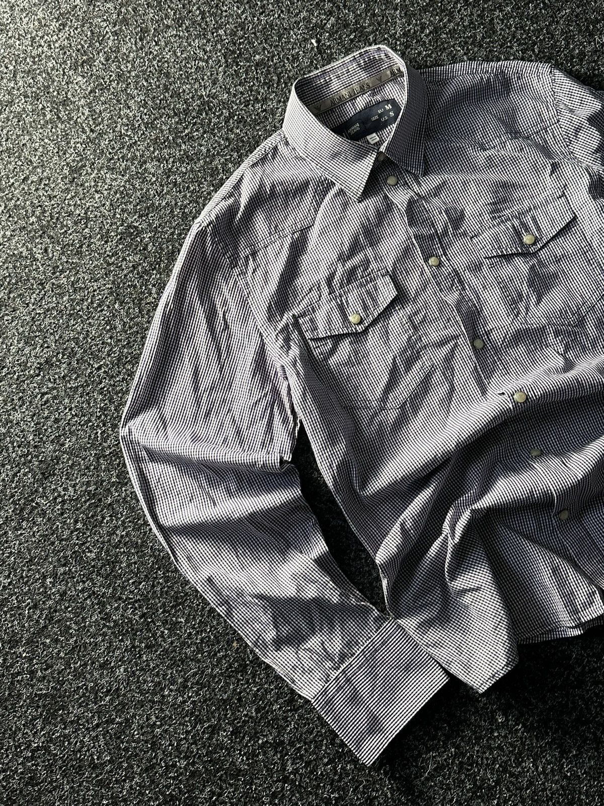 Armani × Vintage RARE🚨 ARMANI JEANS VINTAGE SHIRT LUXURY BUTTON UP 90s Size US M / EU 48-50 / 2 - 2 Thumbnail