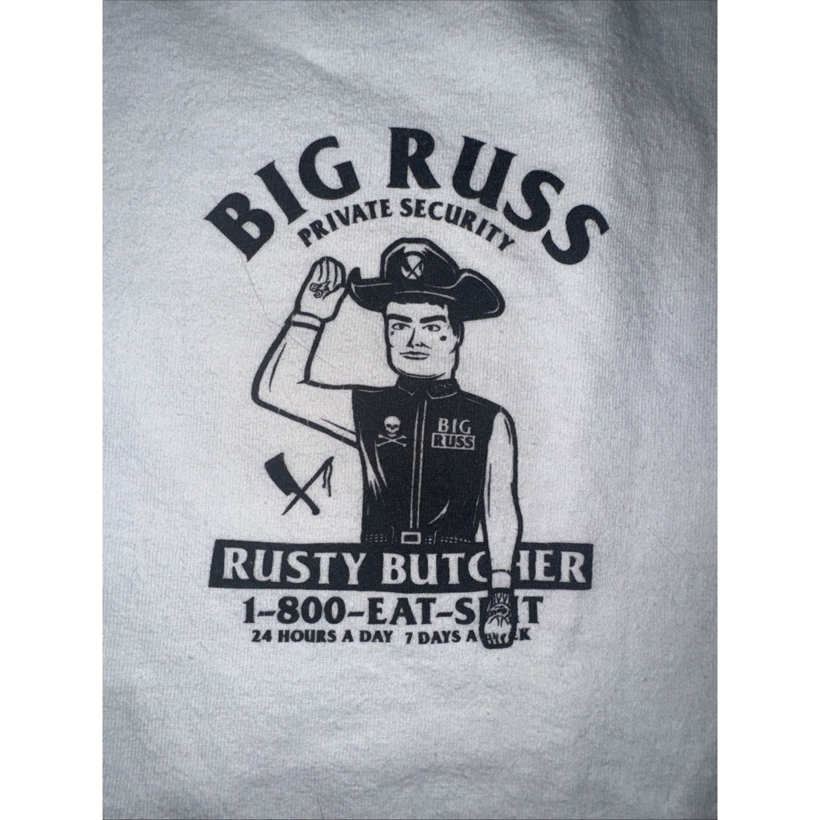 Rusty Rusty Butcher Big Russ Private Security T-Shirt L 20x28 Size US L / EU 52-54 / 3 - 5 Thumbnail