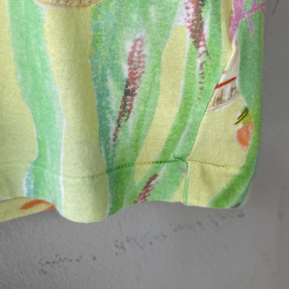 Tsumori Chisato TSUMORI CHISATO Yellow Ocean Print Short Sleeve Blouse Size XS / US 0-2 / IT 36-38 - 5 Thumbnail