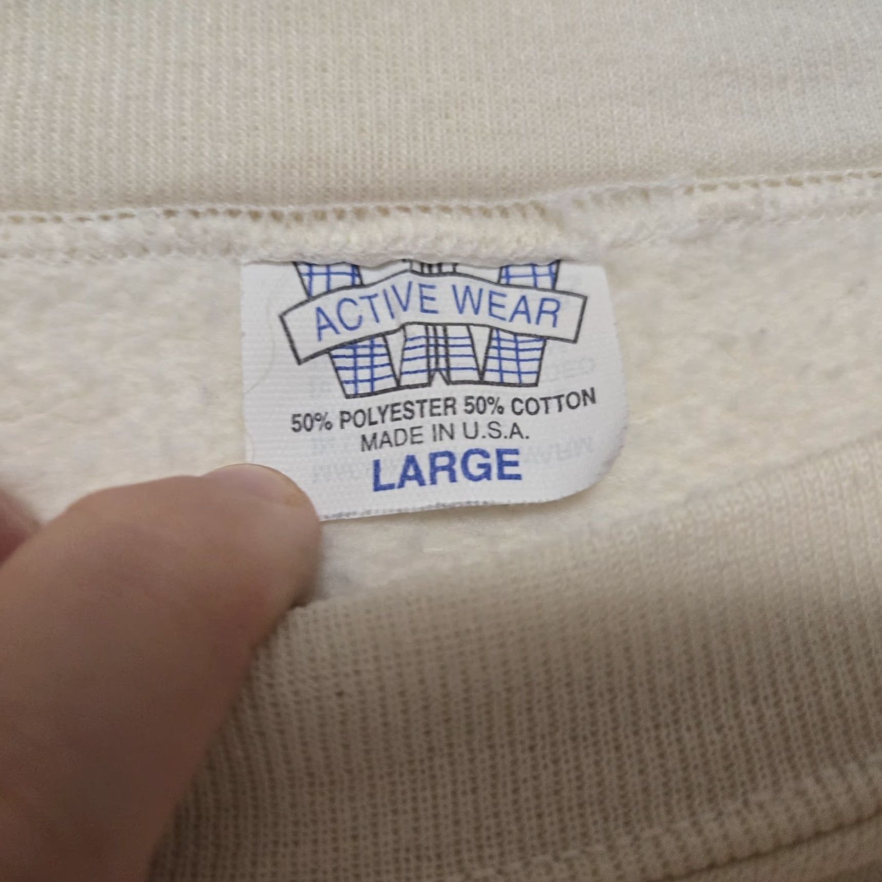 Vintage VINTAGE Cream Sweatshirt Flower Hummingbird Women's Large Ivory Pullover Made In The USA Size L / US 10 / IT 46 - 3 Thumbnail