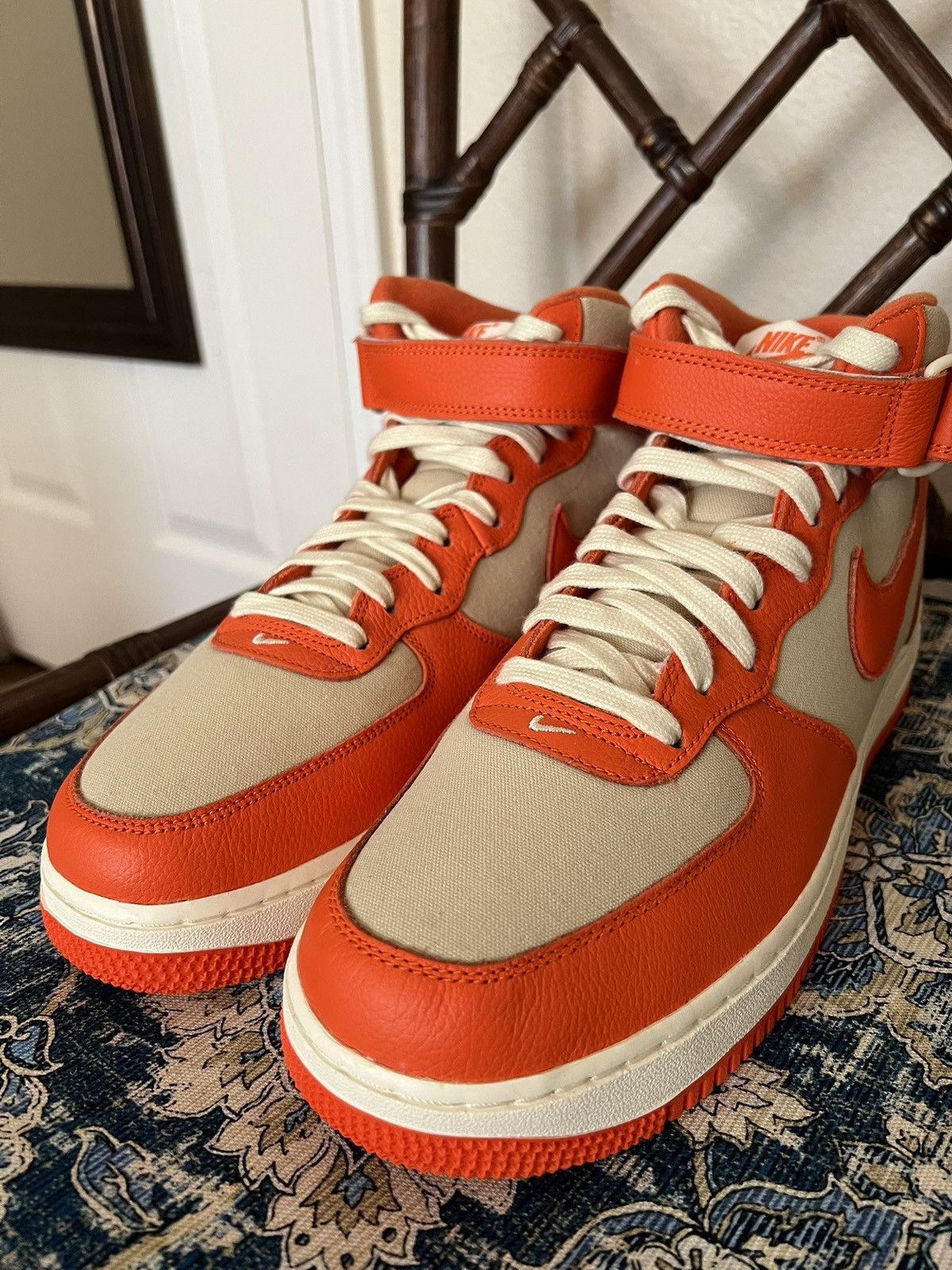 Nike Nike Air Force 1 '07 LX Mid Safety Orange M10.5 NEW (No Box) Size US 10.5 / EU 43-44 - 10 Thumbnail