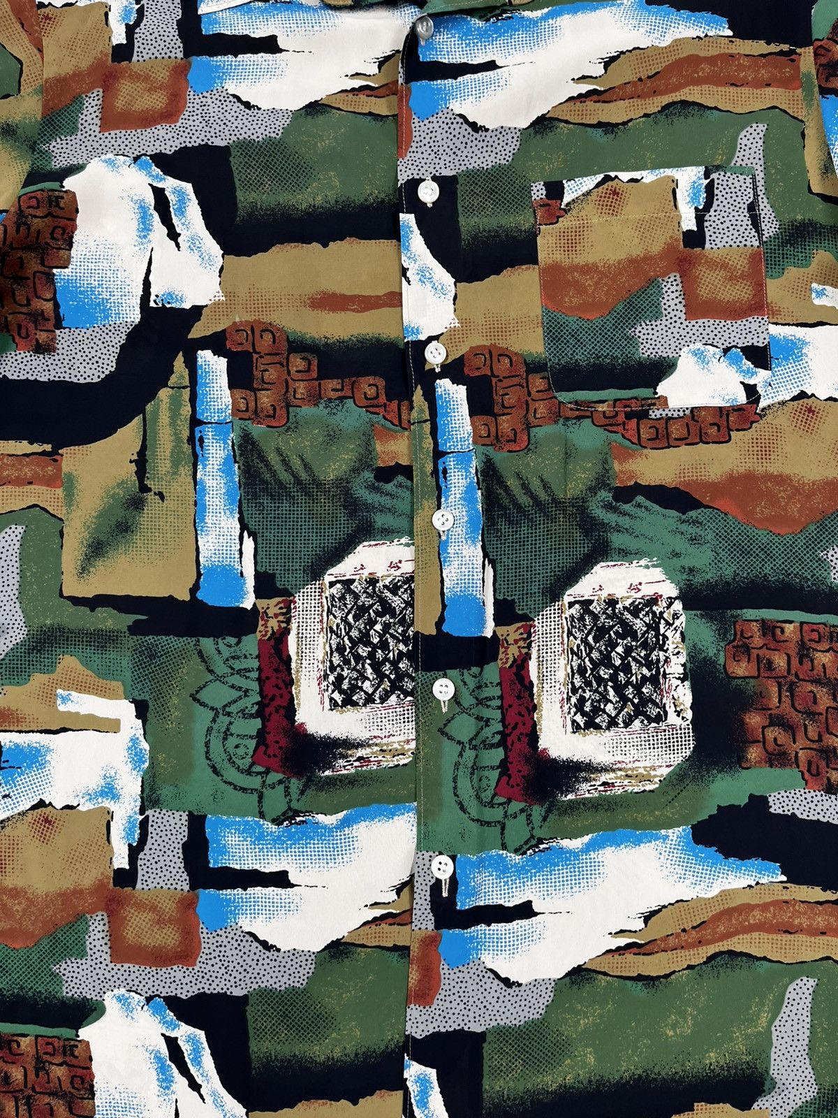 Vintage Vintage Christian Dior Style 90S Abstract Shirt size L Size US L / EU 52-54 / 3 - 4 Thumbnail