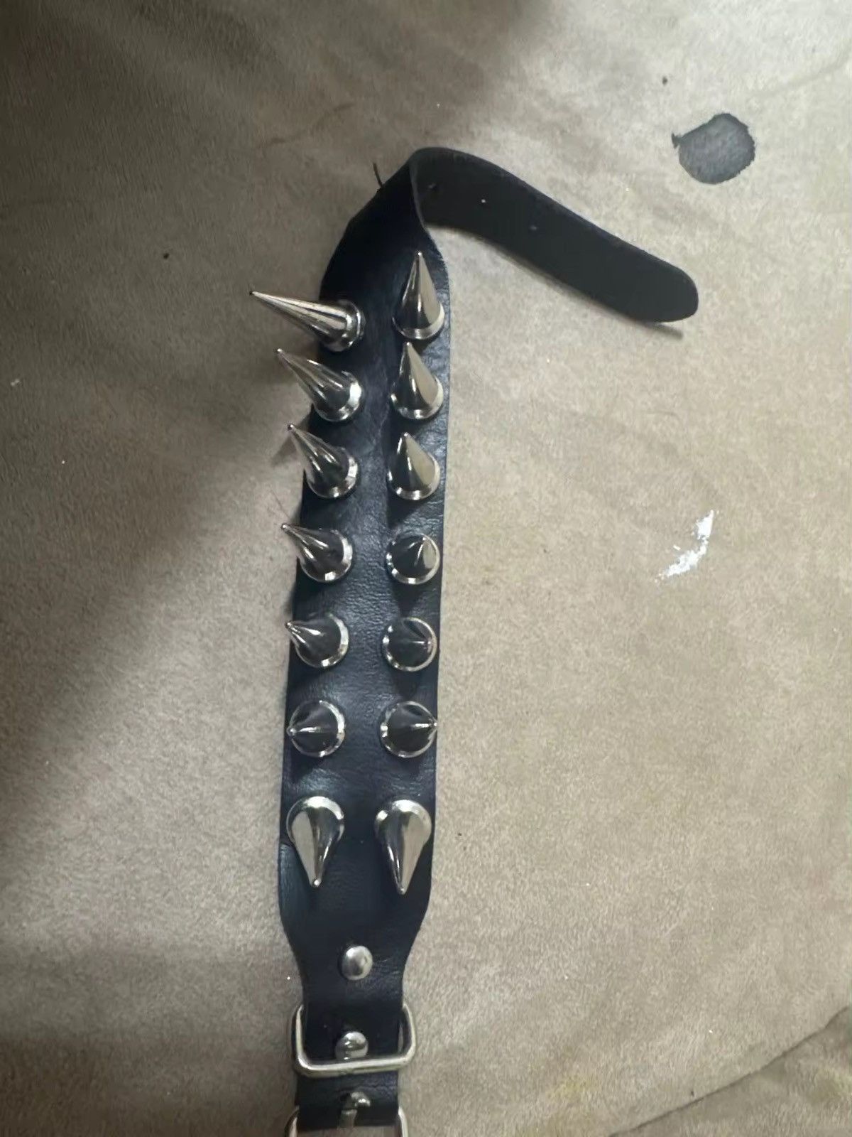 Jewelry Leather Spike Wristband Bracelet Size ONE SIZE - 3 Thumbnail