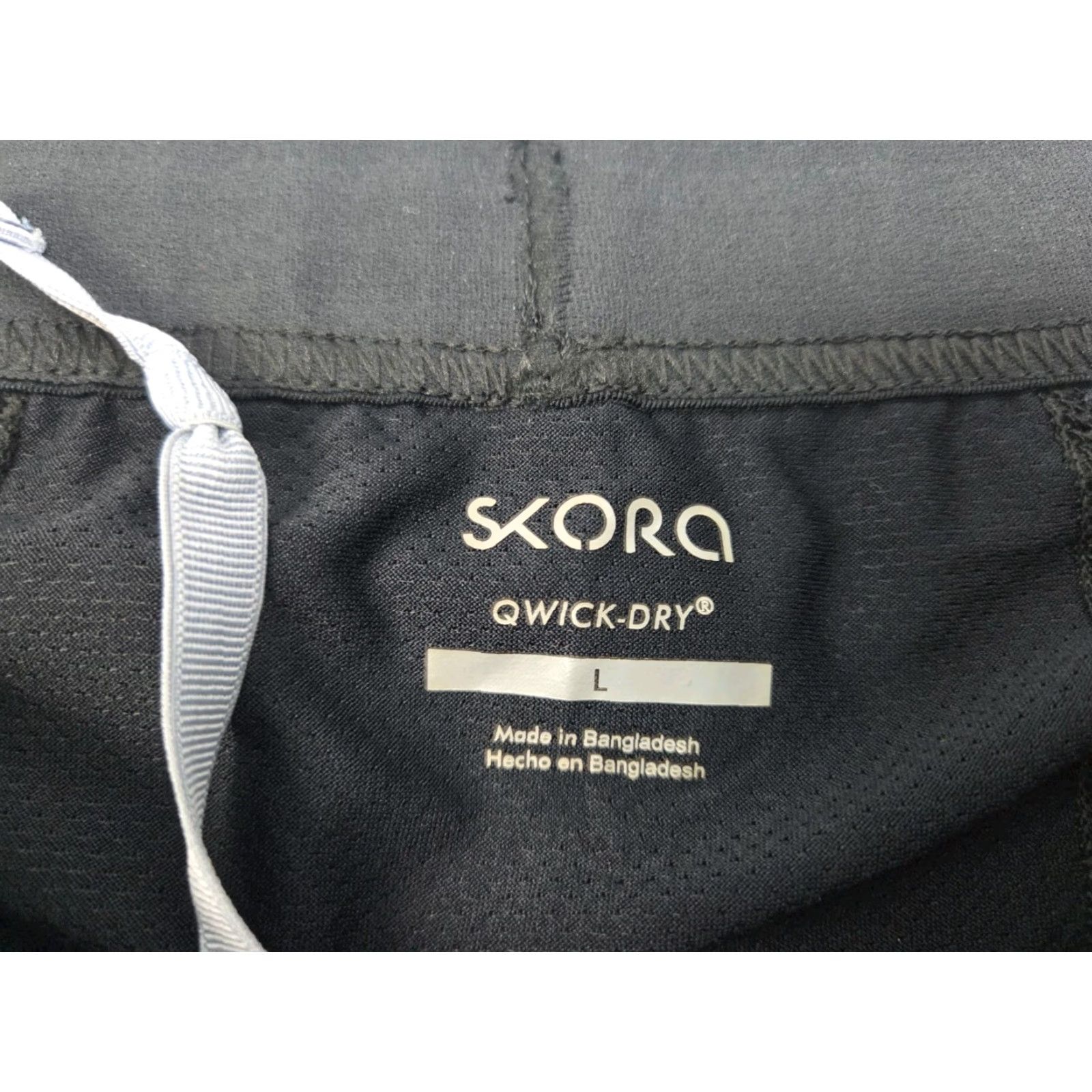 Vintage Skorq Mens Blue Lined Shorts Athletic 6 in Inseam Side Zip Pocket Drawstring Quick Dry Pockets Elastic Waist 34 in Waist Regular L #8198 Size US 33 - 3 Thumbnail
