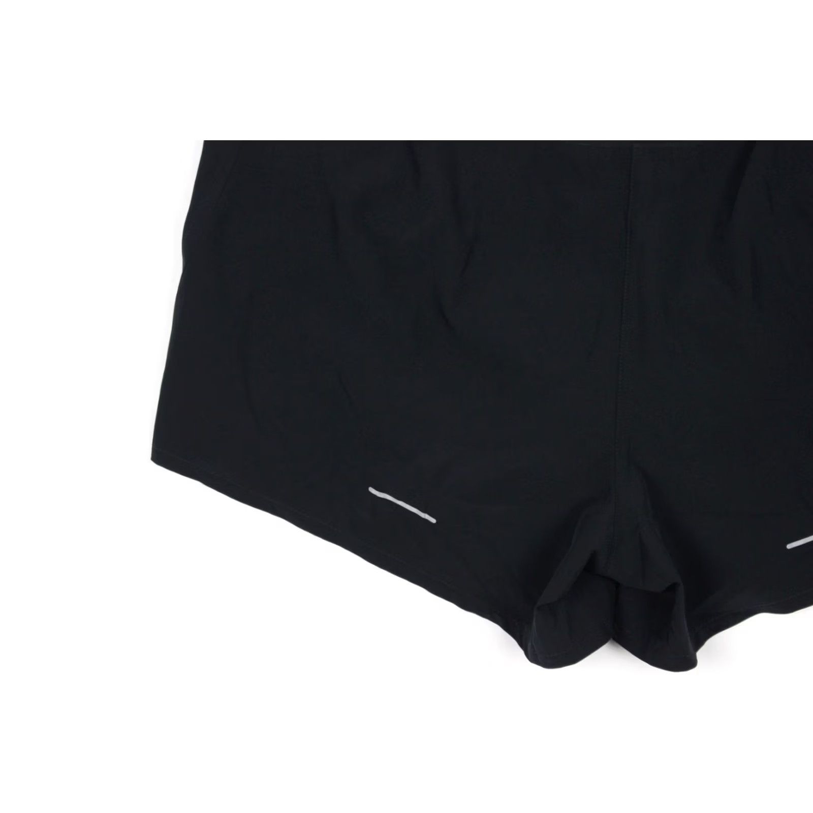 Asics ASICS Women's Run Shorts Lasercut Lined 4" Inseam XL Black Zip Pocket Shirt Size 40" / US 18 - 4 Thumbnail