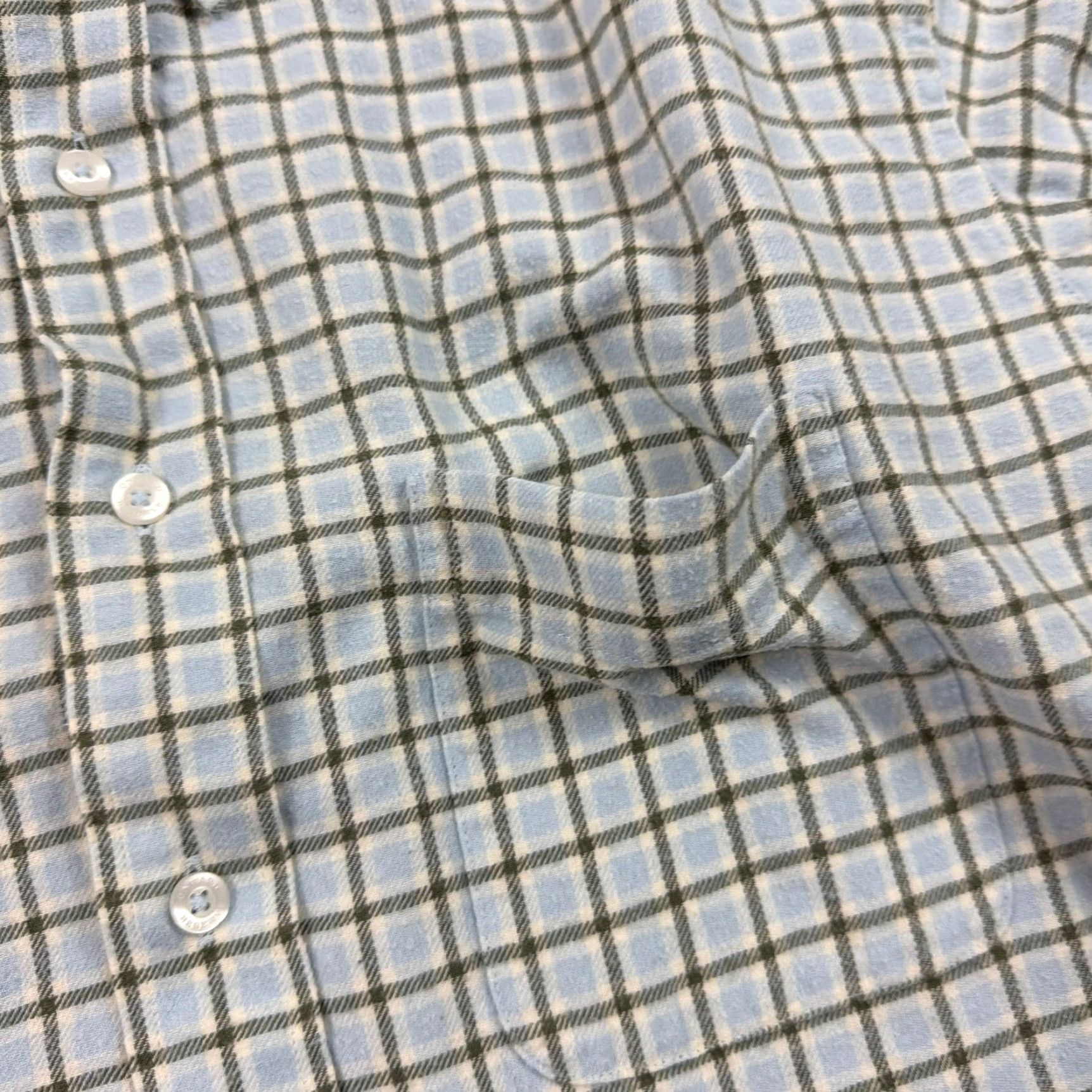 Vintage Onward Reserve Shirt Mens L Blue Plaid Cotton Flannel Long Sleeve Classic Fit Size US L / EU 52-54 / 3 - 5 Thumbnail