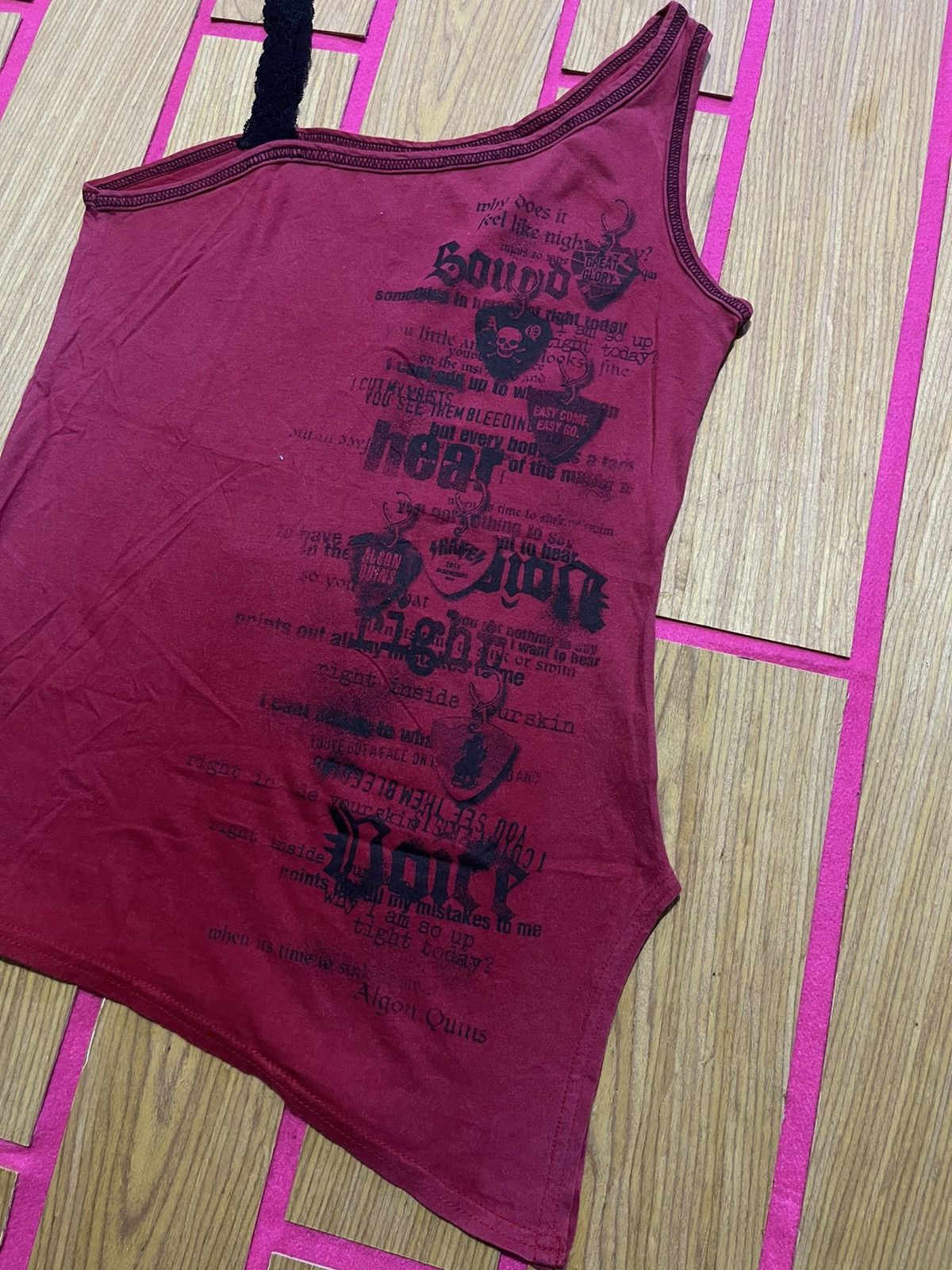 If Six Was Nine Y2K TANK TOP ALGON QUINS punk ifsix style Size S / US 4 / IT 40 - 2 Thumbnail