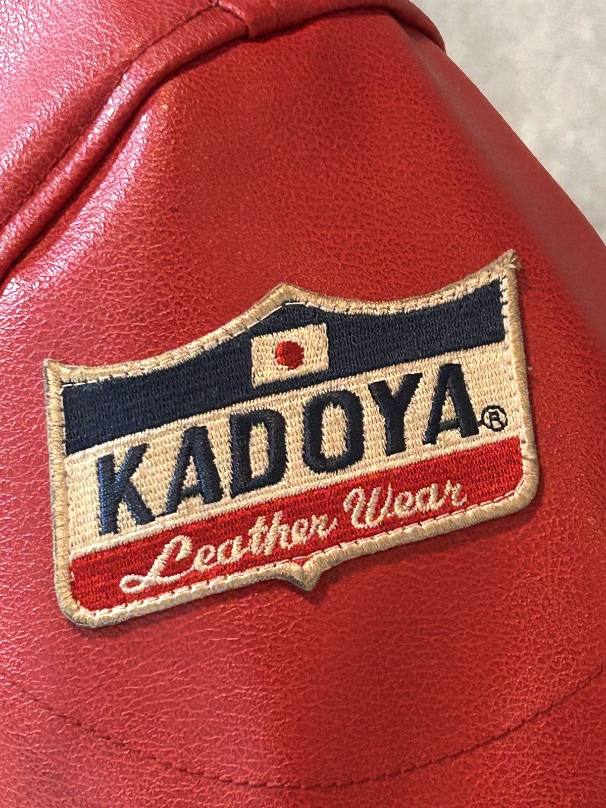 Kadoya Kadoya Red / Black Leather Motorcycle Jacket Size US S / EU 44-46 / 1 - 4 Thumbnail