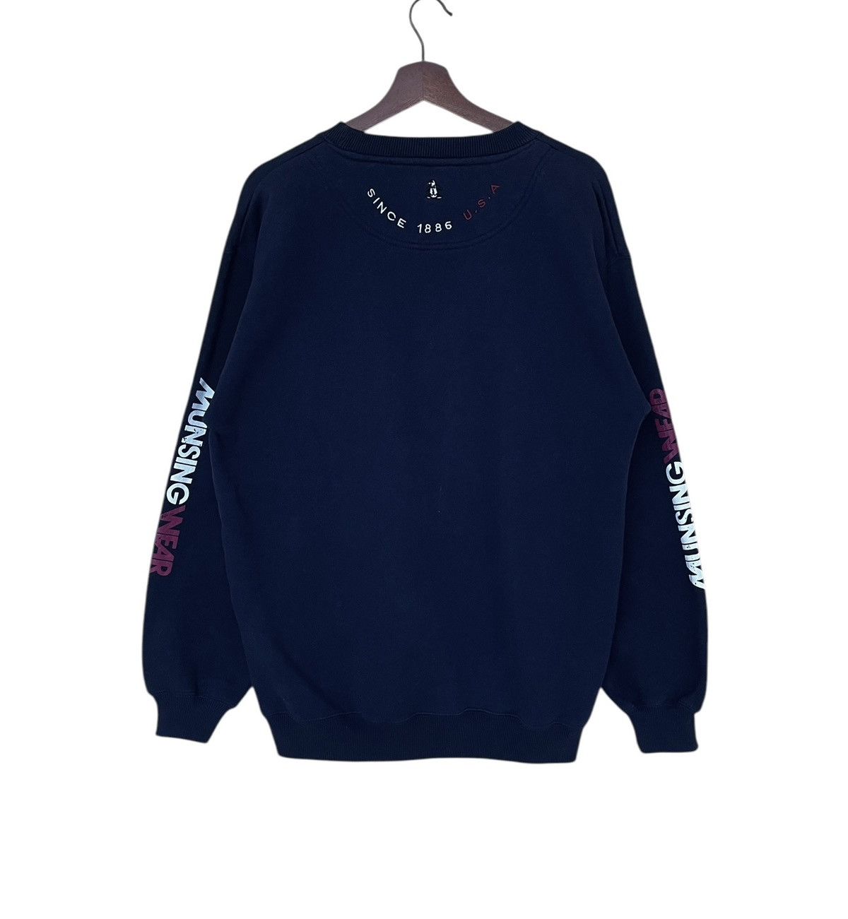Vintage Vintage Brand Munsingwear Big Logo Sweatshirt 1990s Size US L / EU 52-54 / 3 - 2 Thumbnail