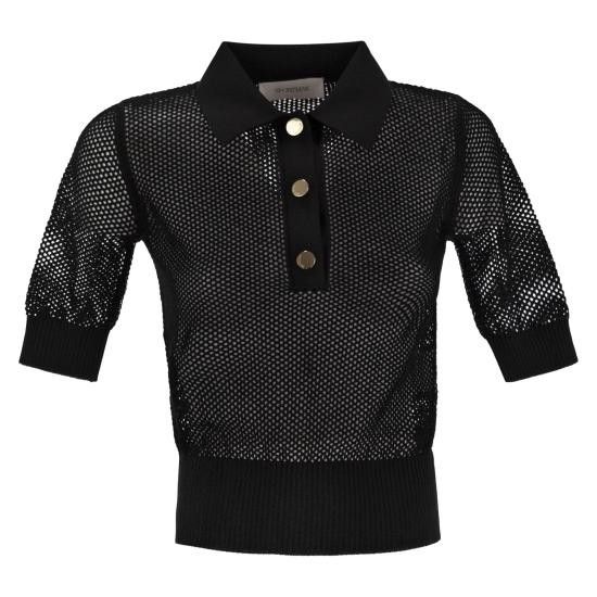 Sportmax SPORTMAX Women Polo Shirts 2512361012600 BLACK Size XS / US 0-2 / IT 36-38 - 1 Thumbnail