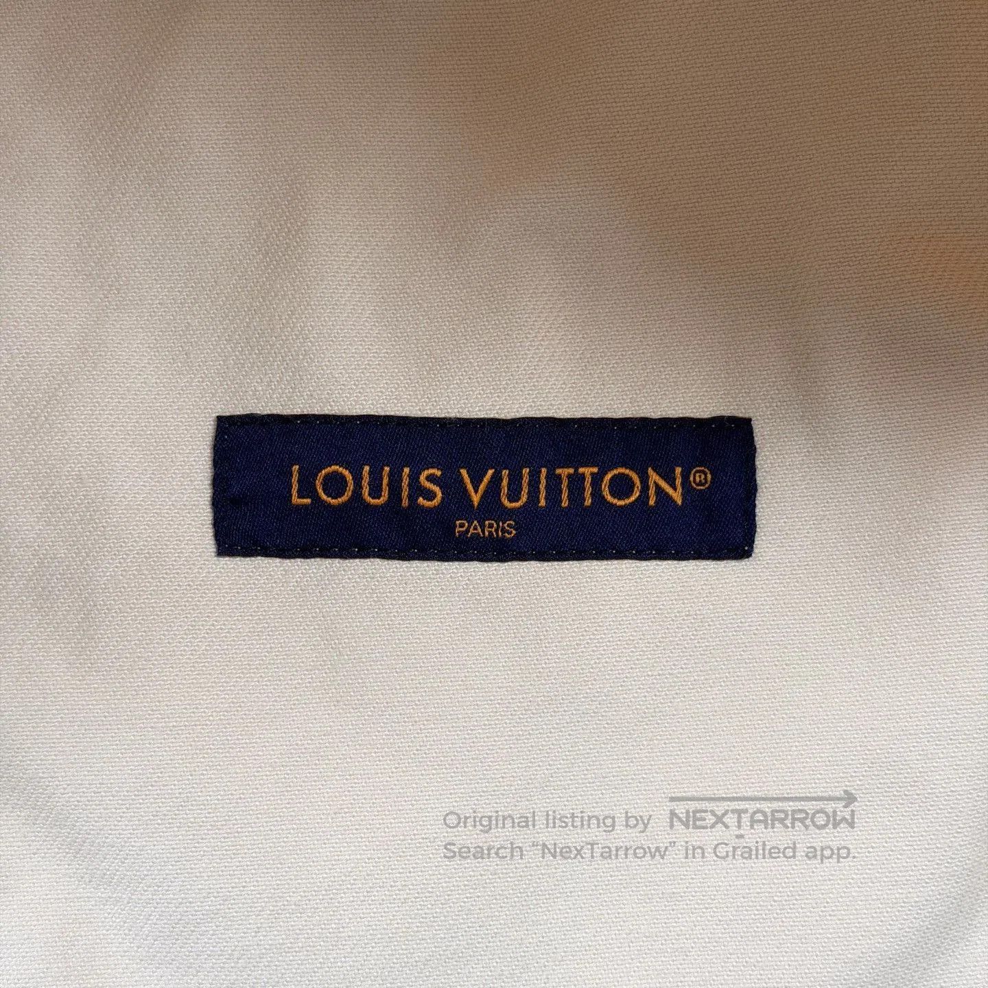 Louis Vuitton LV Beige Lumber Print Short Sleeve Shirt. Size US M / EU 48-50 / 2 - 3 Thumbnail