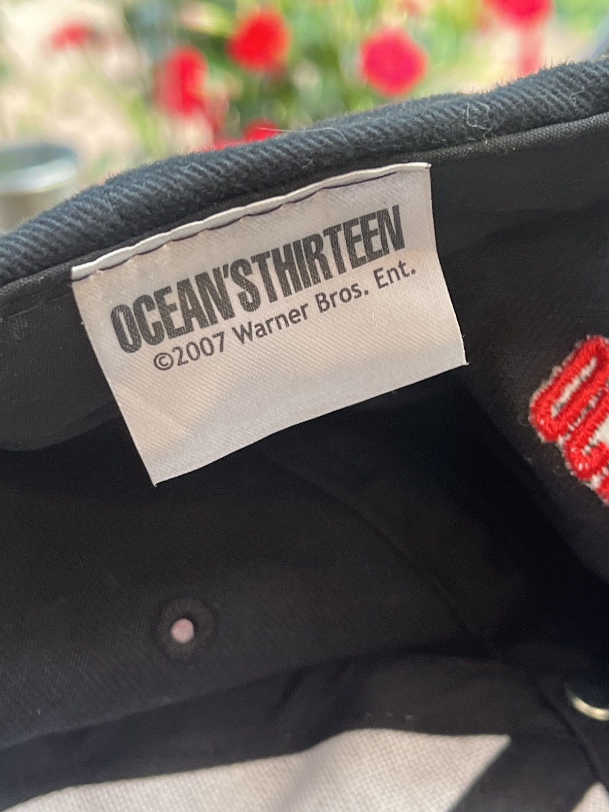 Vintage 2007 Ocean’s Thirteen Movie Hat Cap 13 Rare Fan Collector Size ONE SIZE - 4 Thumbnail