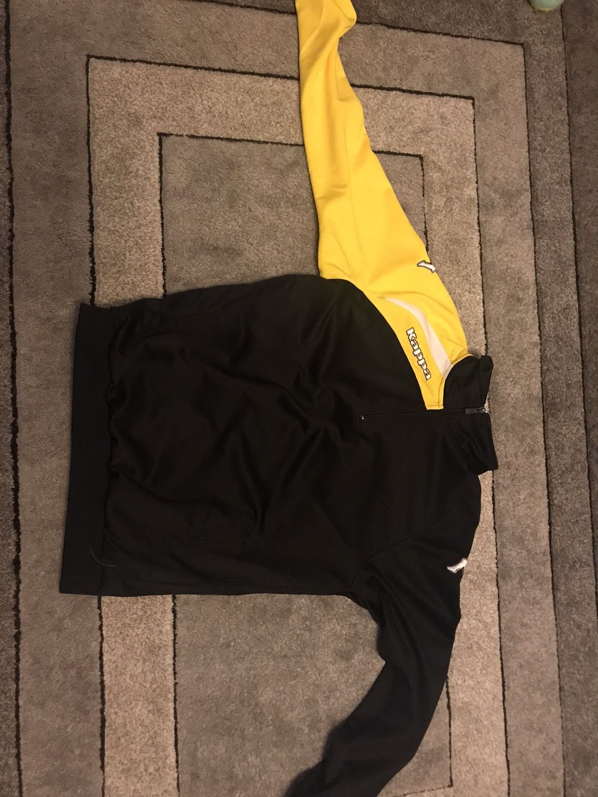 Kappa Black and yellow zip up jacket Size US XS / EU 42 / 0 - 1 Preview