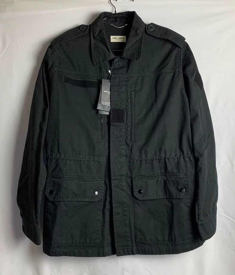 Saint Laurent Paris Saint Laurent Paris Saint Laurent Black Caban Jacket-2506 Size US L / EU 52-54 / 3 - 1 Thumbnail