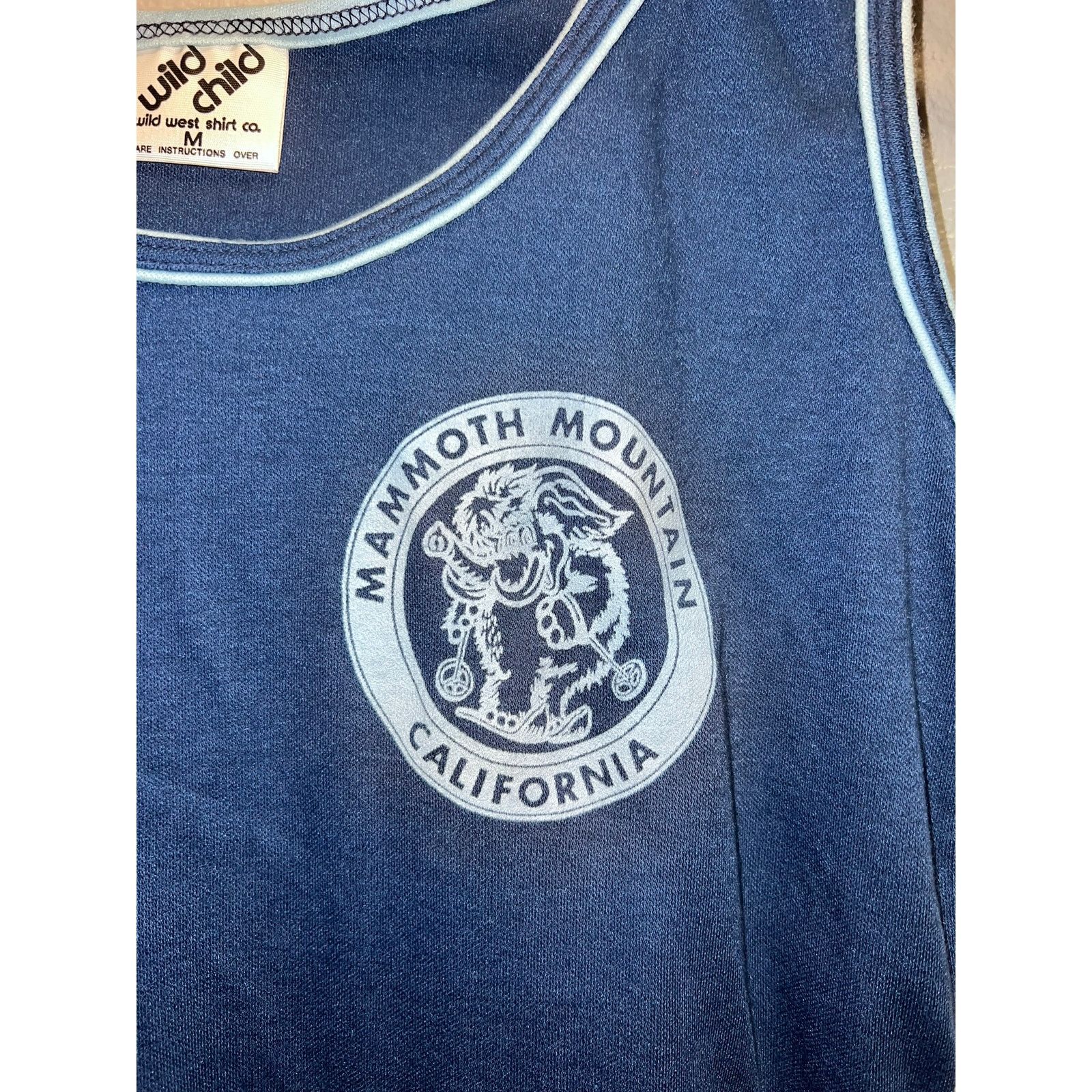 Vintage Vintage Mammoth Mountain Shirt Tank Top Blue Tee Women M Size M / US 6-8 / IT 42-44 - 3 Thumbnail