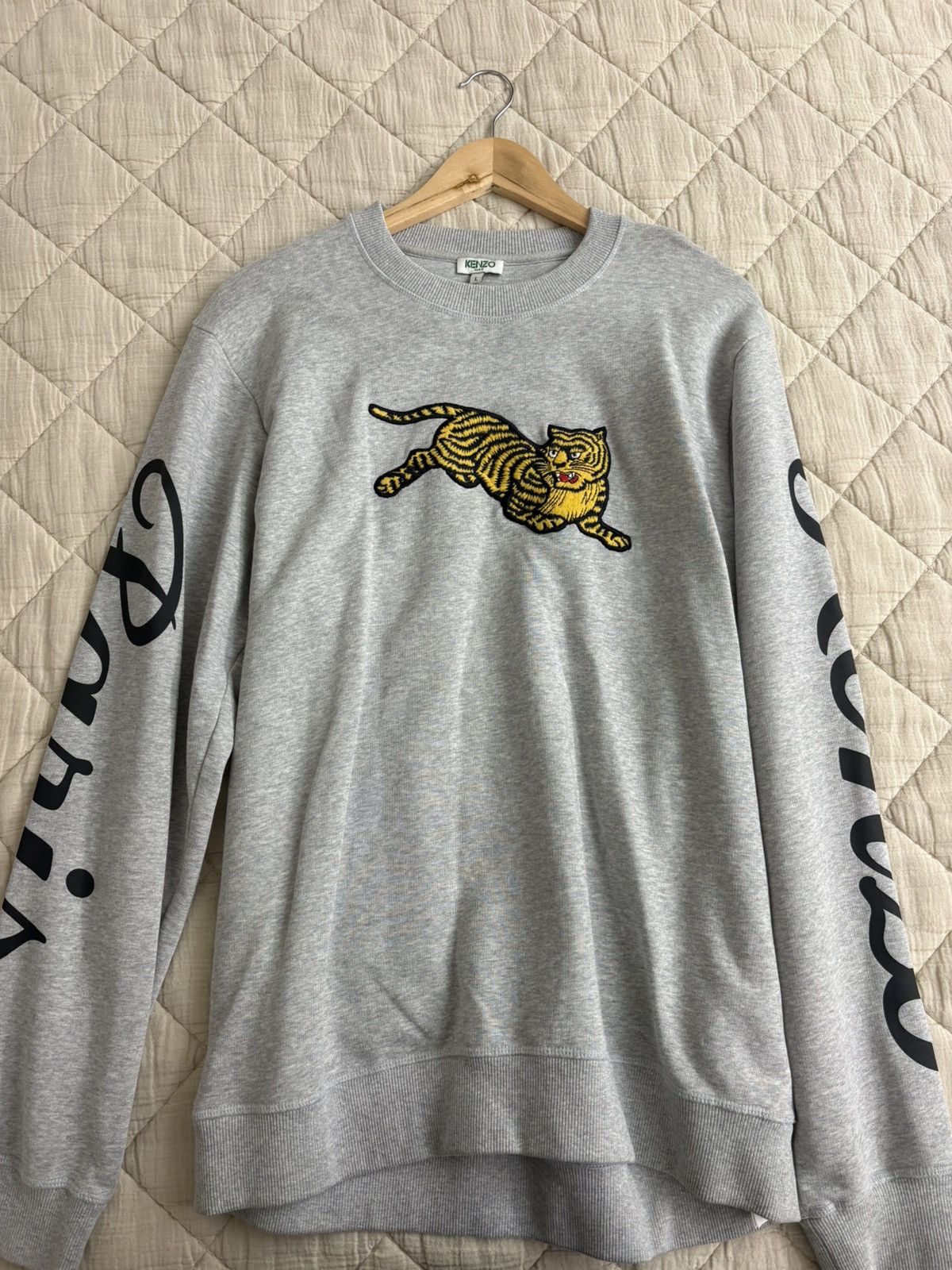 Kenzo Kenzo Paris Tiger Embroidered Sweatshirt Size US L / EU 52-54 / 3 - 1 Thumbnail