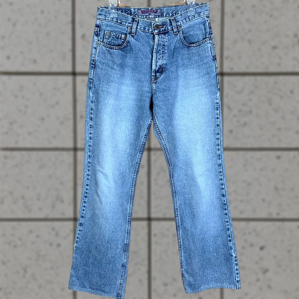 Silver Jeans Co. VINTAGE Silver Jeans Jeans 31x32 31x34 Blue Denim Distressed MODIFIED Mens Regular Straight Jeans Men Size US 31 - 1 Thumbnail