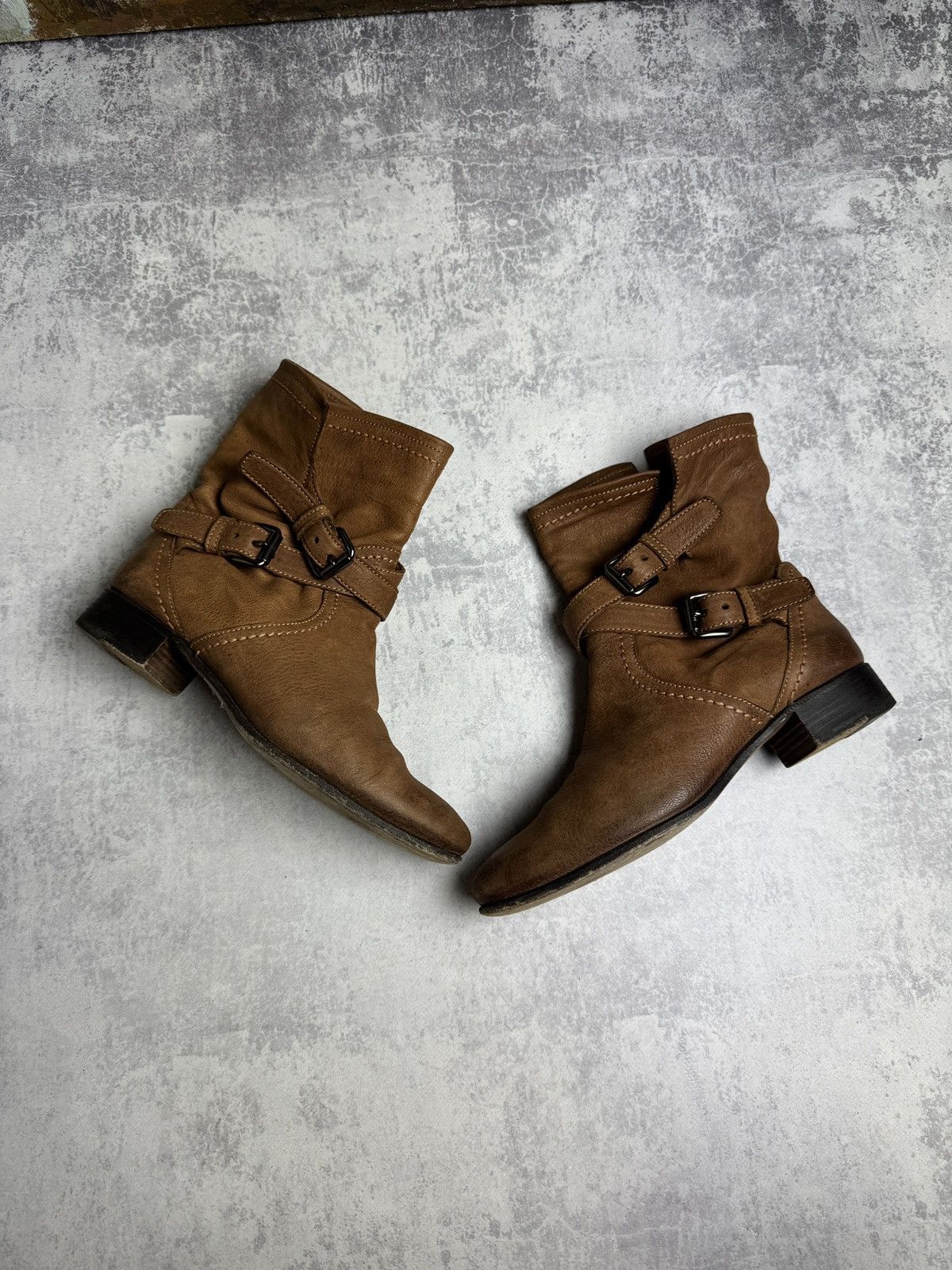 Prada Motorcycle Racing Biker Moto Miu Miu Leather Y2K Boots
