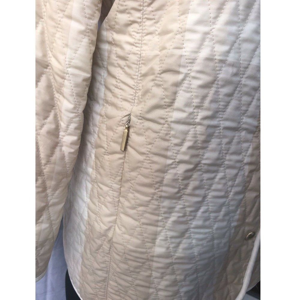 Other Goldix Beige Lightweight Lined Quilted Jacket Size UK 10 US Size S / US 4 / IT 40 - 6 Thumbnail