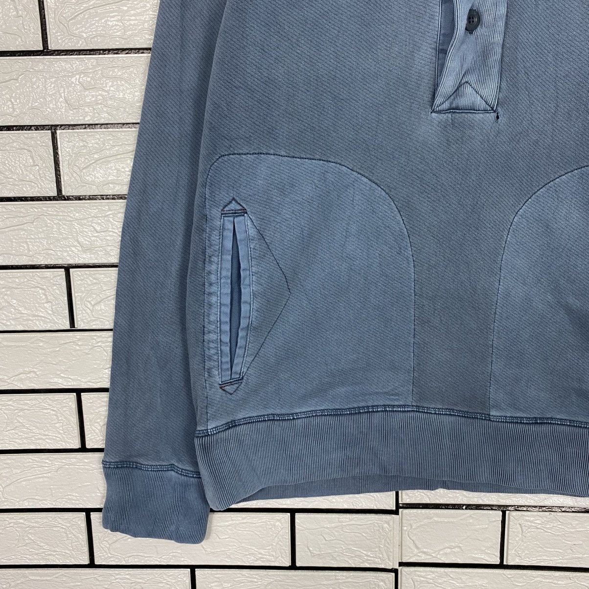 Japanese Brand Vintage Indigo Sweatshirt Half Button Fat Face Size US L / EU 52-54 / 3 - 5 Thumbnail