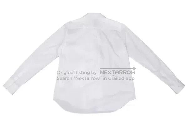 Comme des Garcons Comme des Garcons White vintage lace-trimmed shirt top Size S / US 4 / IT 40 - 3 Thumbnail