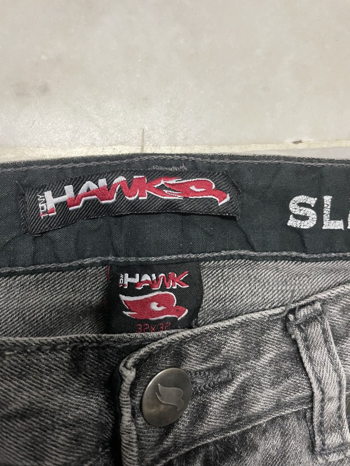 Tony Hawk 💥Sick💥Vintage Tony Hawk Thrashed Washed Dirty Distress Jean Size US 32 / EU 48 - 7 Thumbnail