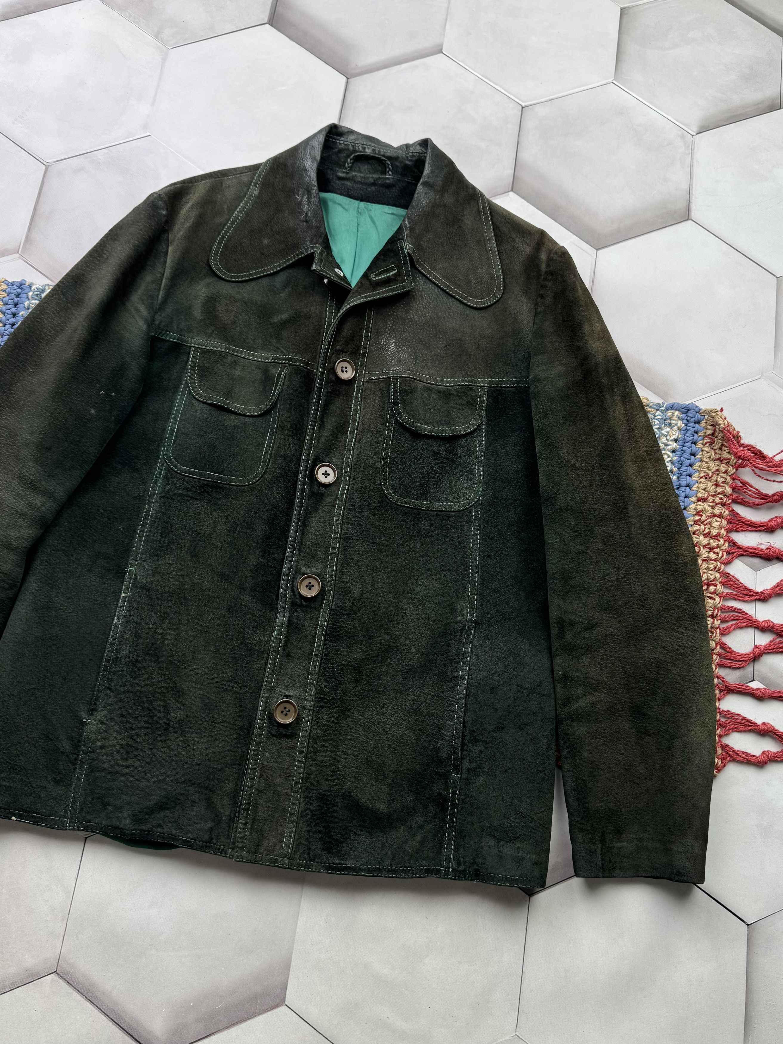 Genuine Leather Vintage Suede Leather Jacket Size US S / EU 44-46 / 1 - 3 Thumbnail