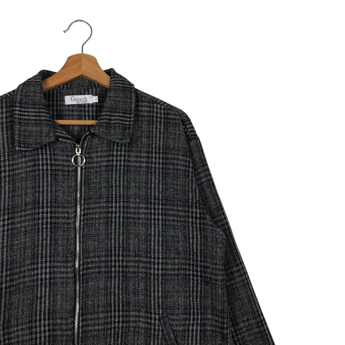 In The Attic 🔥VINTAGE ZIPPER BIKER JACKET IN THE ATTIC TARTAN DESIGN Size US L / EU 52-54 / 3 - 8 Thumbnail