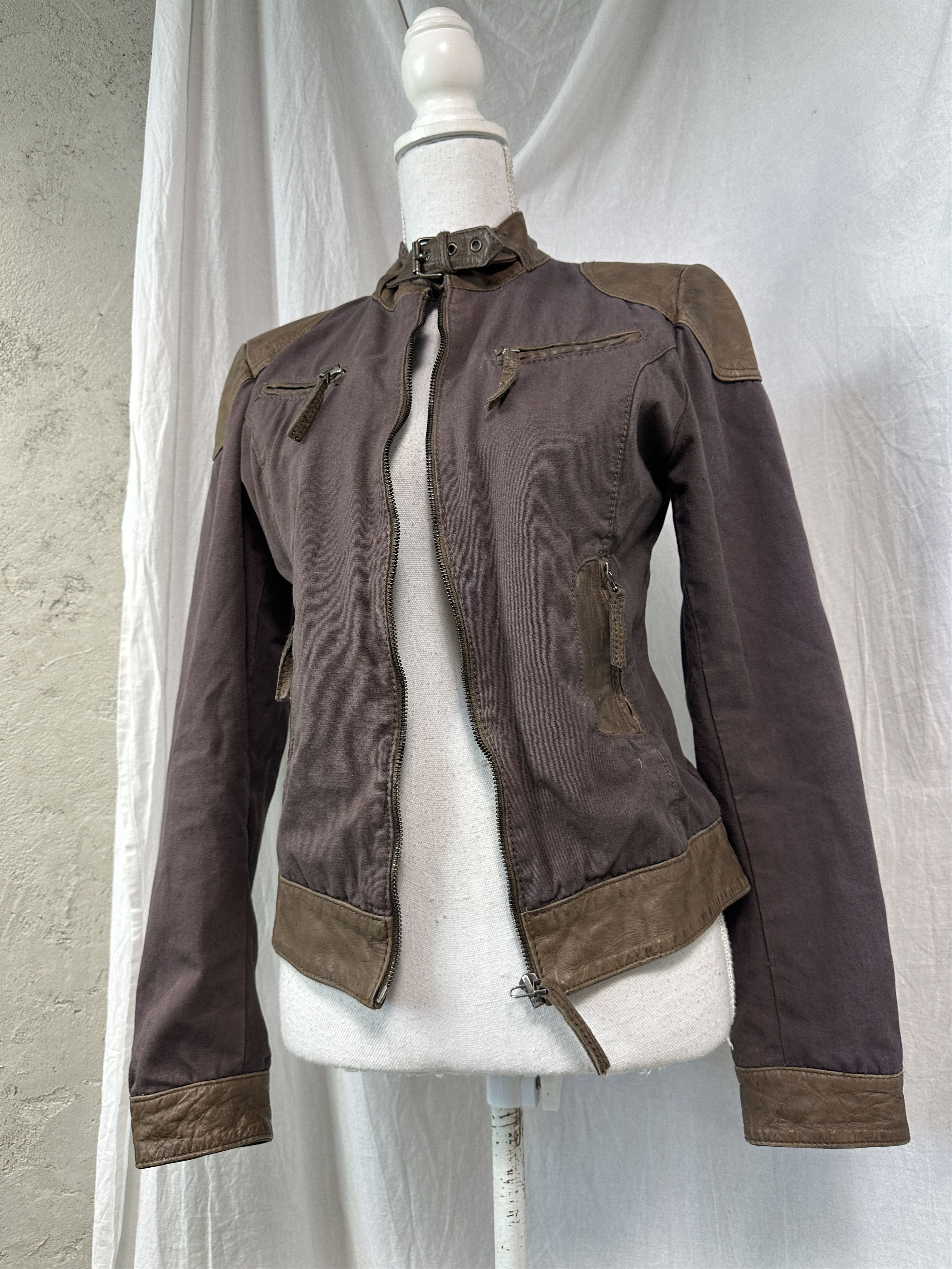 Vintage Vintage Moto Racing Leather Patches Jacket 00s Size S / US 4 / IT 40 - 6 Thumbnail